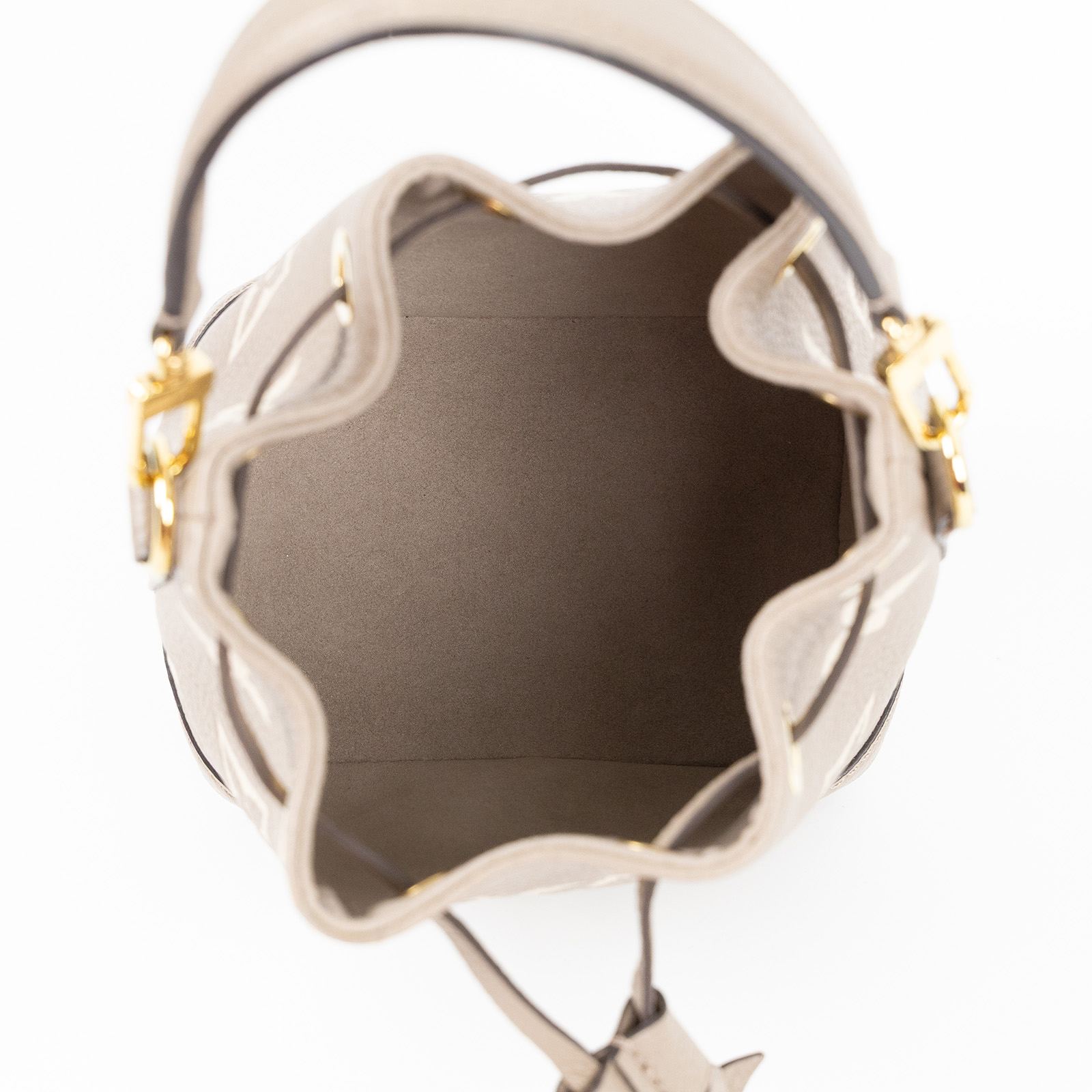 路易威登 LOUIS VUITTON Nano Noé 束口水桶包 Tourterelle 灰色 Cream色 M46291 晶片款  原廠盒子/防塵袋/背帶2