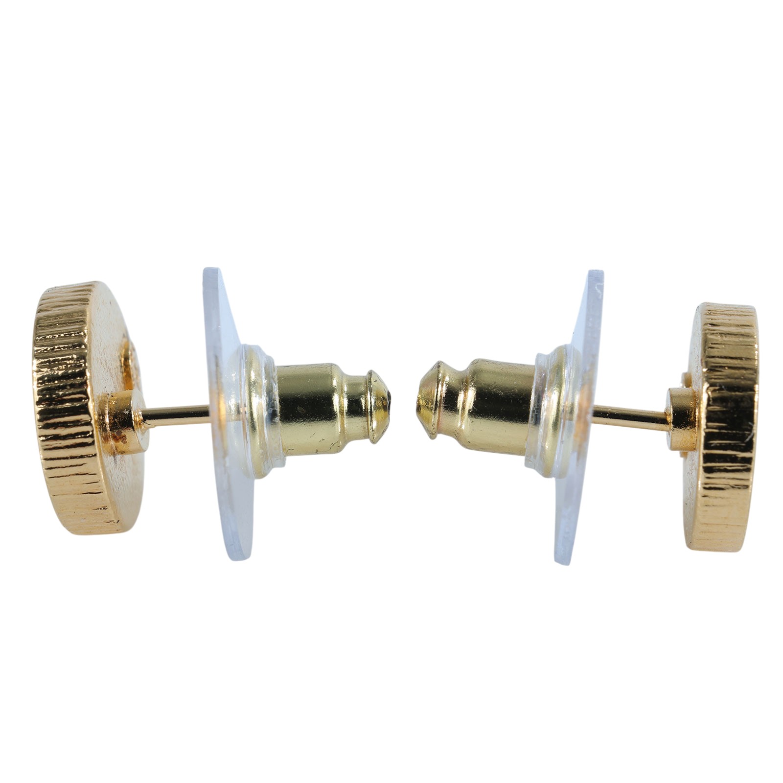 香奈兒 CHANEL 耳釘 ABC830/F24C 黑金圓鈕扣耳環 原廠盒子/防塵袋/購買證明影本