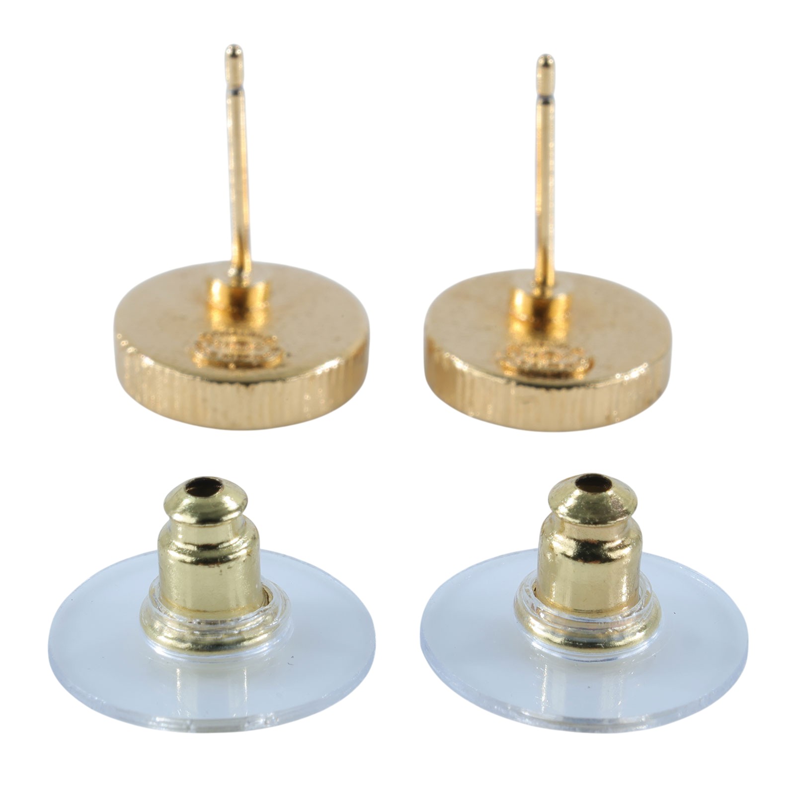 香奈兒 CHANEL 耳釘 ABC830/F24C 黑金圓鈕扣耳環 原廠盒子/防塵袋/購買證明影本