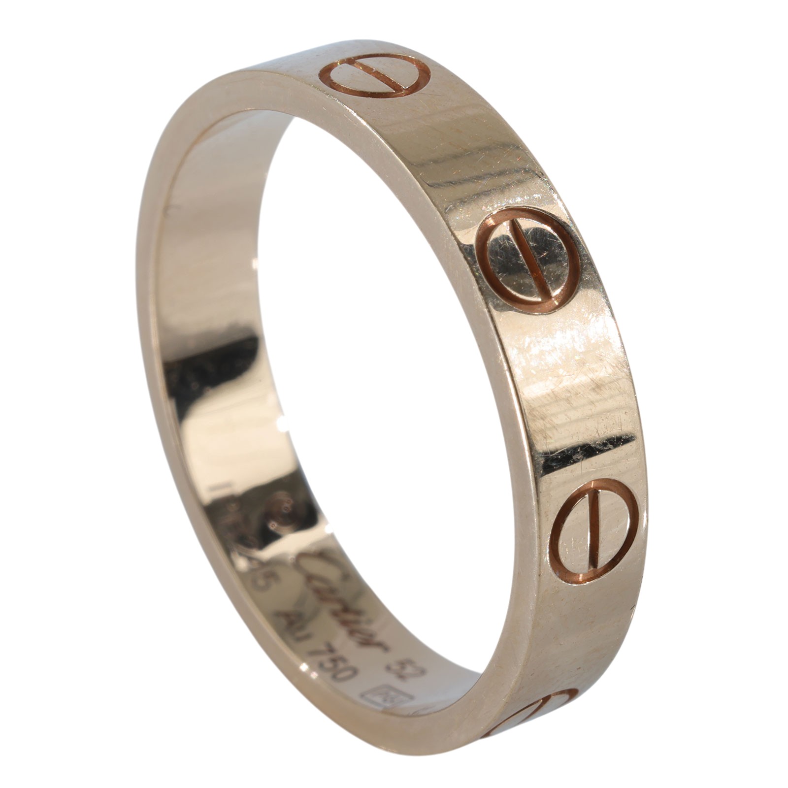 卡地亞 CARTIER Love 戒指 小型款 B4085252 18KRG LOVE戒指#52 原廠盒子2/保證卡/購買證明影本