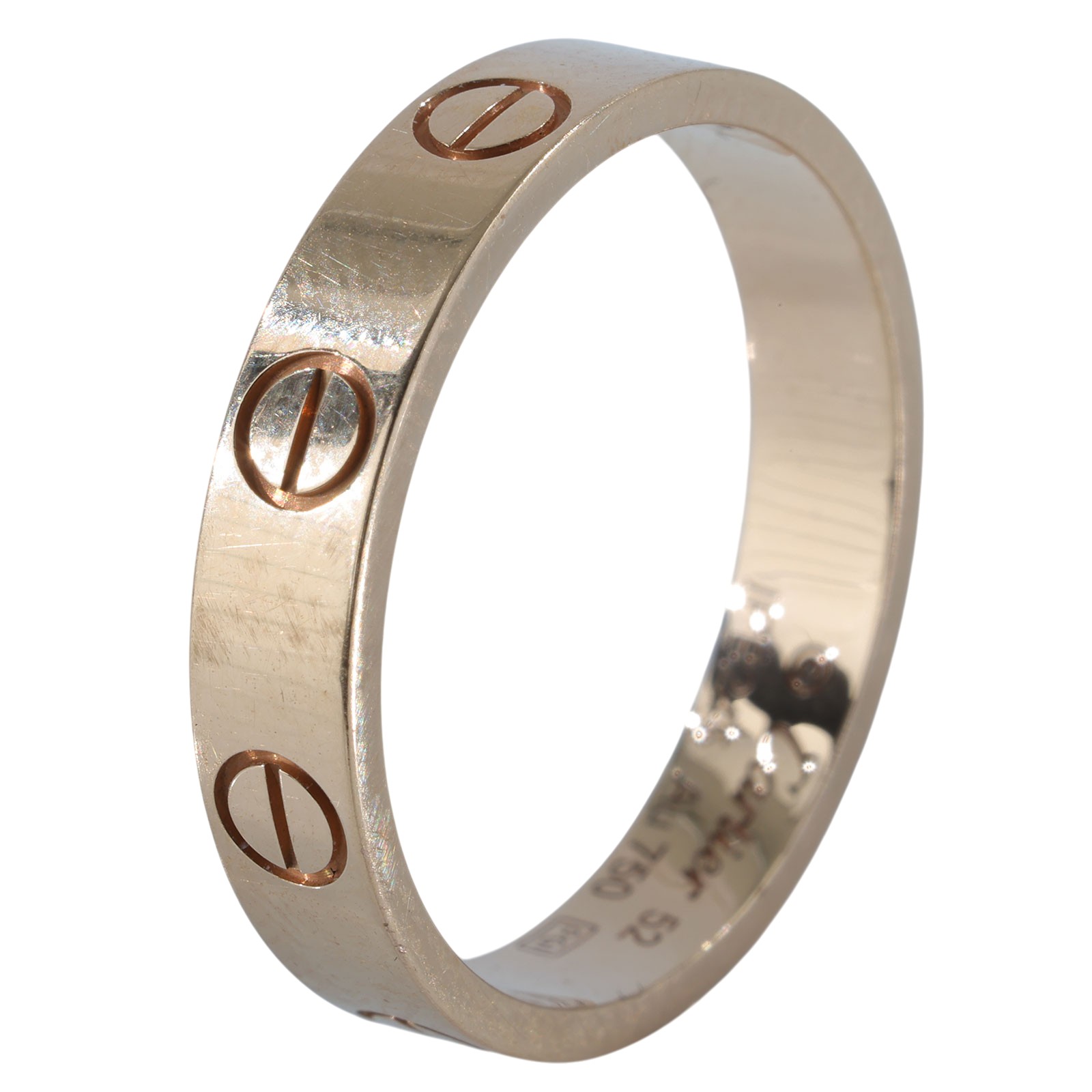 卡地亞 CARTIER Love 戒指 小型款 B4085252 18KRG LOVE戒指#52 原廠盒子2/保證卡/購買證明影本