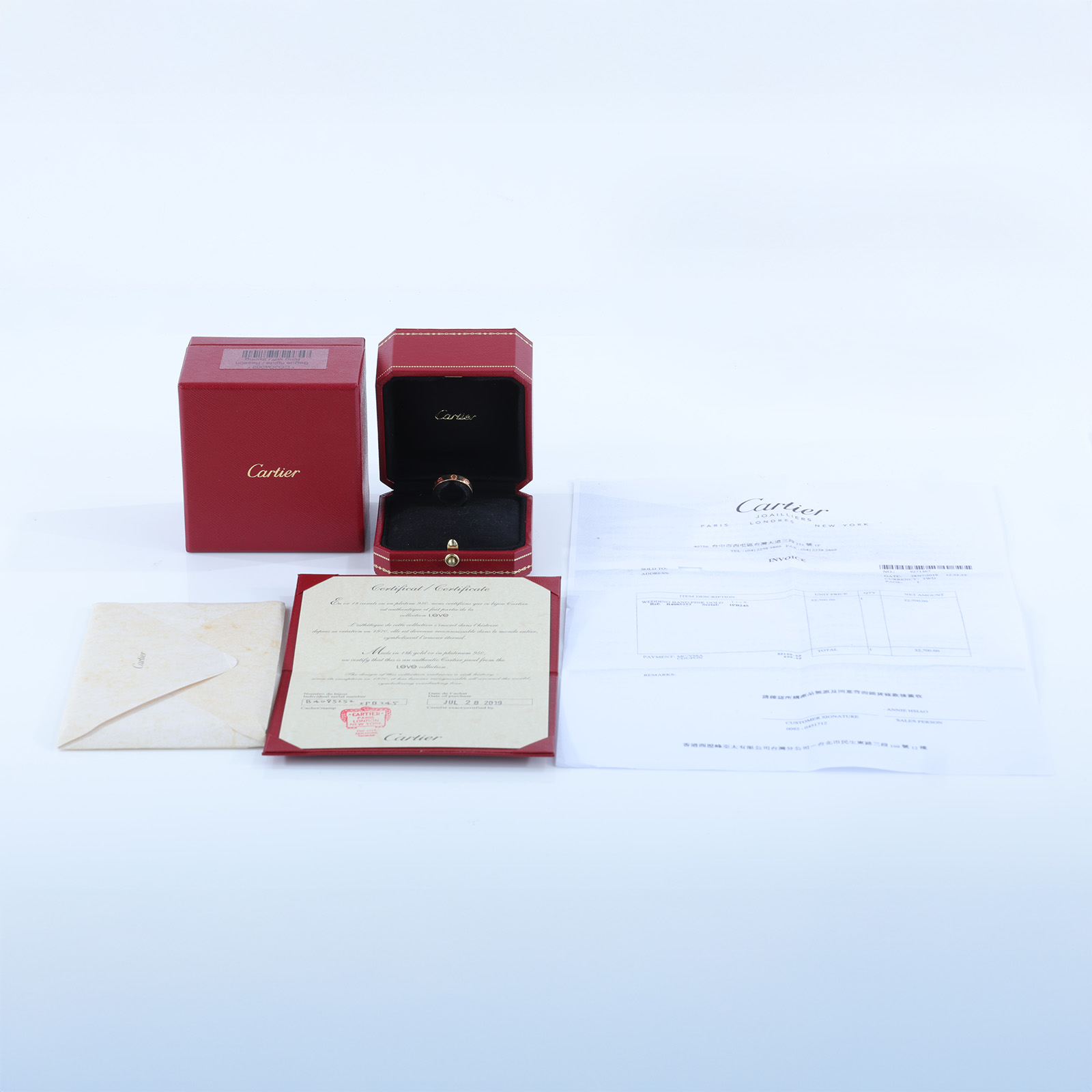 卡地亞 CARTIER Love 戒指 小型款 B4085252 18KRG LOVE戒指#52 原廠盒子2/保證卡/購買證明影本