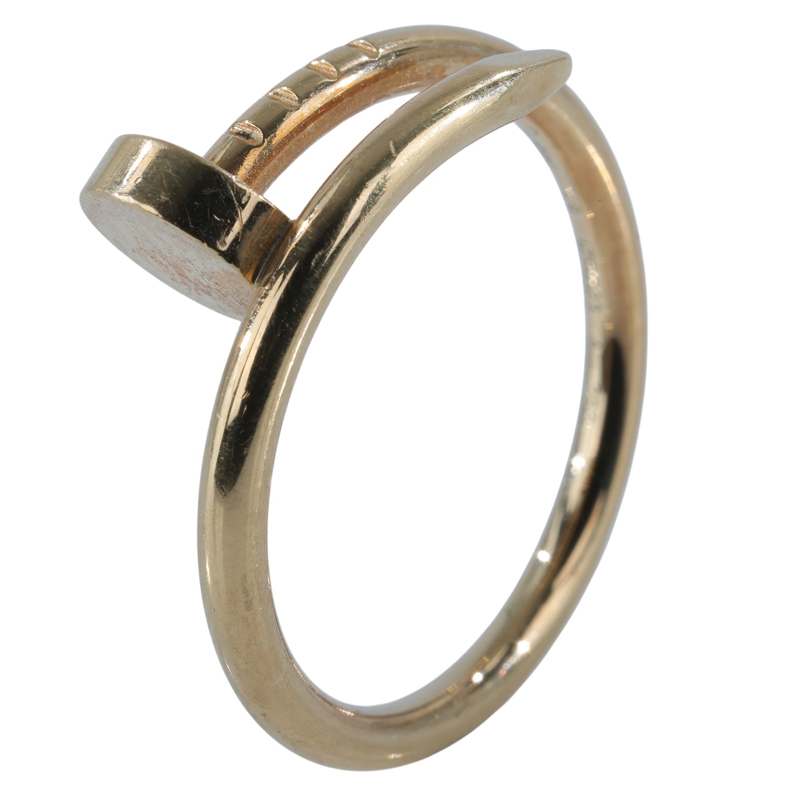 卡地亞 CARTIER Juste un Clou 戒指 小型款 B4225949 18KYG 釘子戒指 #49 原廠盒子2/保證卡/購買證明影本