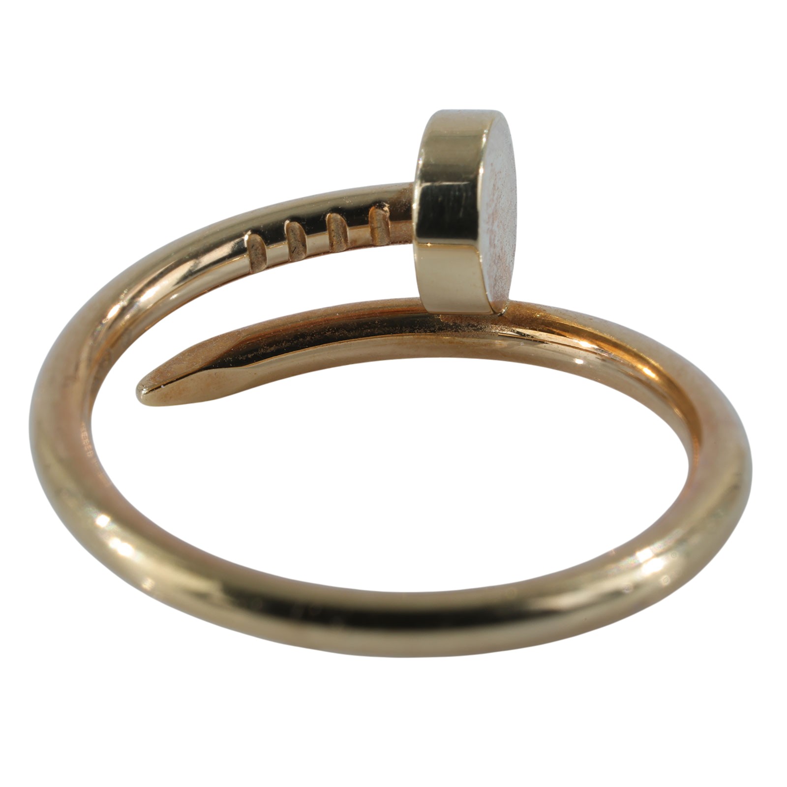 卡地亞 CARTIER Juste un Clou 戒指 小型款 B4225949 18KYG 釘子戒指 #49 原廠盒子2/保證卡/購買證明影本