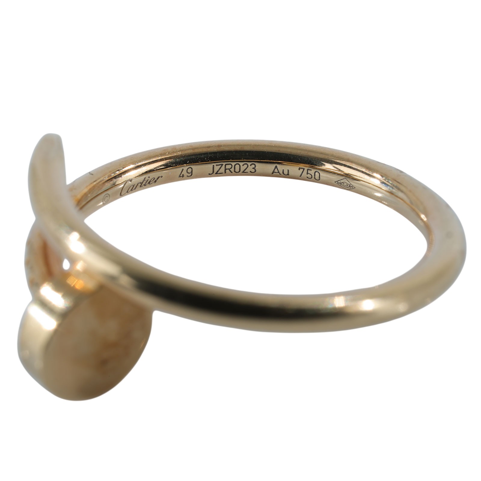卡地亞 CARTIER Juste un Clou 戒指 小型款 B4225949 18KYG 釘子戒指 #49 原廠盒子2/保證卡/購買證明影本