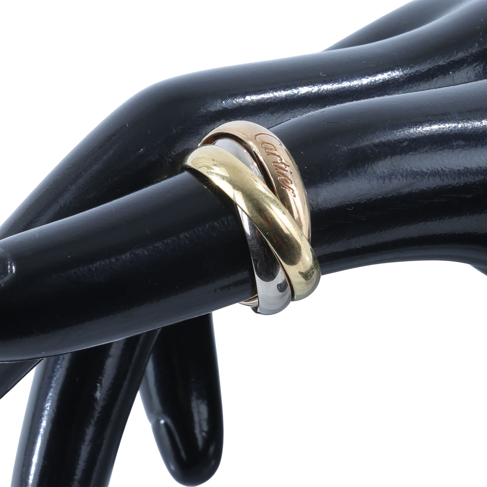 卡地亞 CARTIER Trinity 戒指 B4052748 TRINITY三環戒#48 原廠盒子2/保證卡/購買證明影本