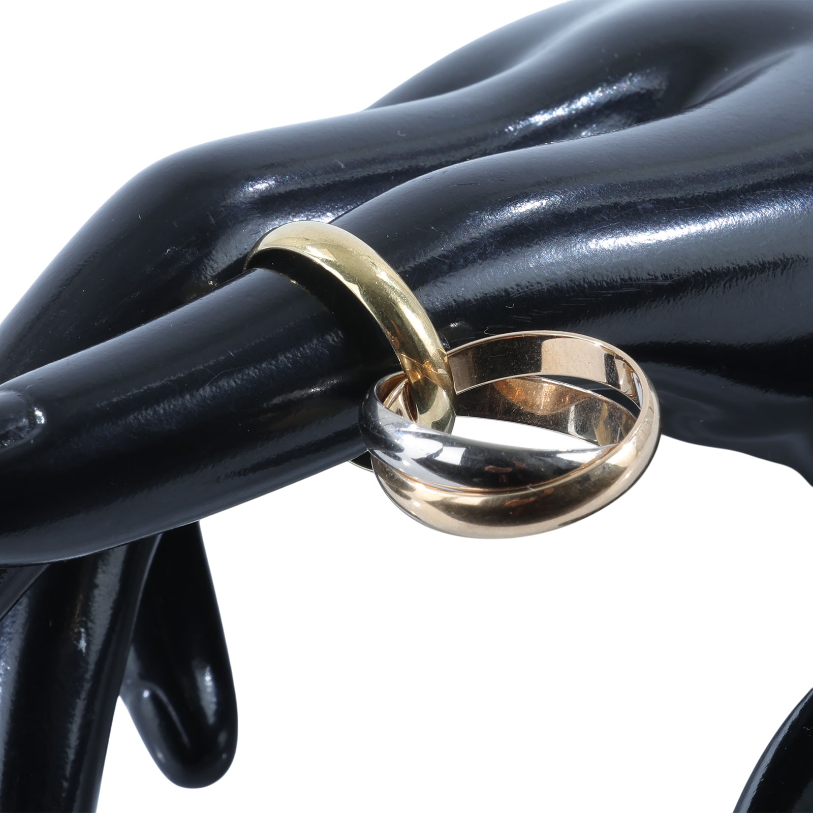 卡地亞 CARTIER Trinity 戒指 B4052748 TRINITY三環戒#48 原廠盒子2/保證卡/購買證明影本