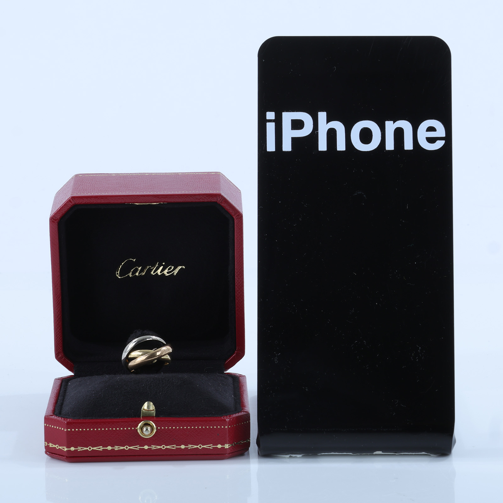 卡地亞 CARTIER Trinity 戒指 B4052748 TRINITY三環戒#48 原廠盒子2/保證卡/購買證明影本