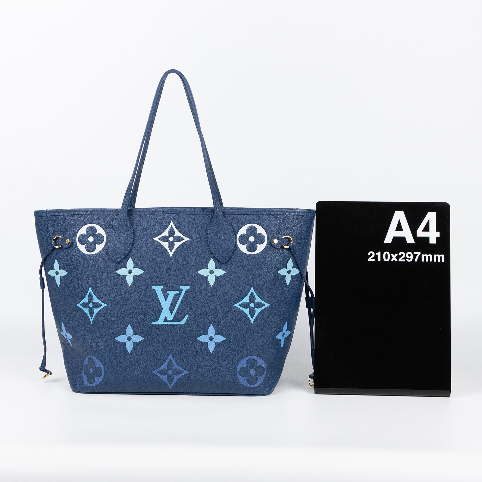 路易威登 LOUIS VUITTON Neverfull MM 托特包 漸層藍 M46514 晶片款 藍漸層NEVERFULL MM 防塵袋/內袋