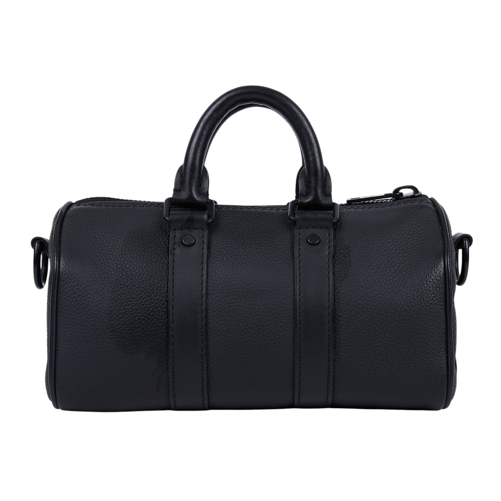 路易威登 LOUIS VUITTON Keepall XS號 手提 斜背 肩背包 黑色 M80950 晶片款 黑原花壓紋KEEPALL XS 背帶