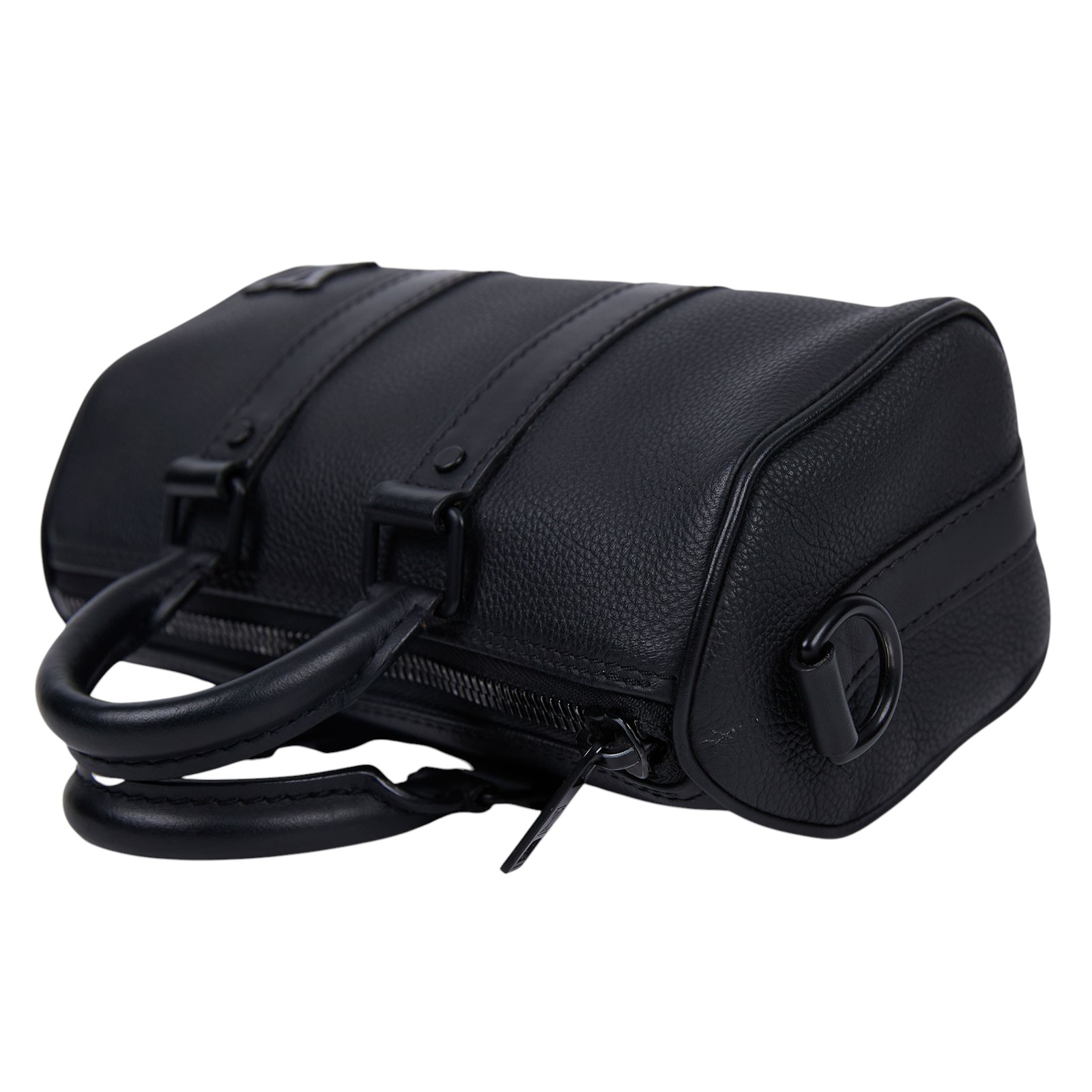 路易威登 LOUIS VUITTON Keepall XS號 手提 斜背 肩背包 黑色 M80950 晶片款 黑原花壓紋KEEPALL XS 背帶