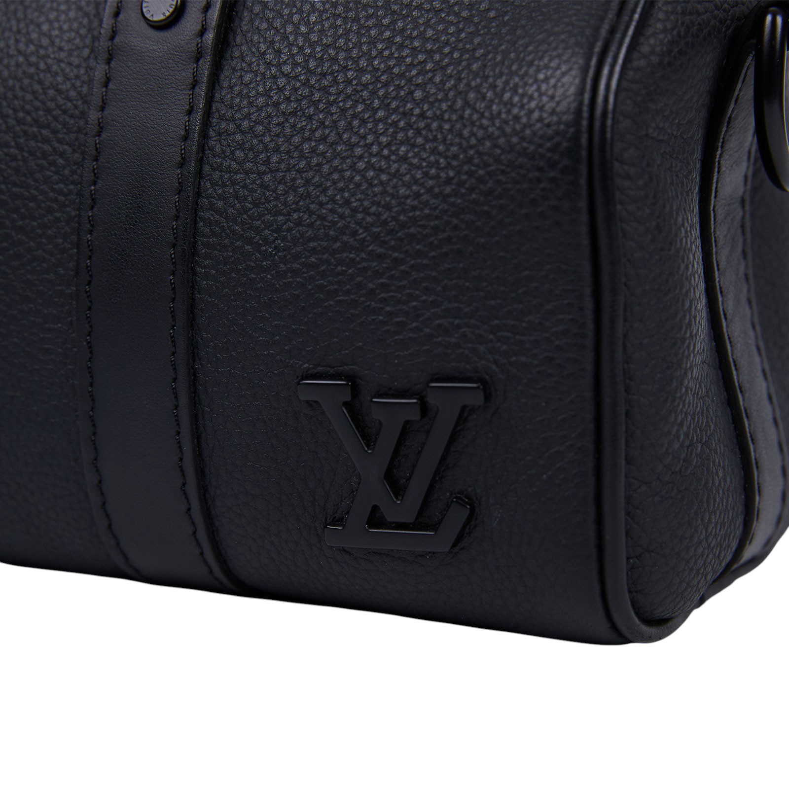 路易威登 LOUIS VUITTON Keepall XS號 手提 斜背 肩背包 黑色 M80950 晶片款 黑原花壓紋KEEPALL XS 背帶