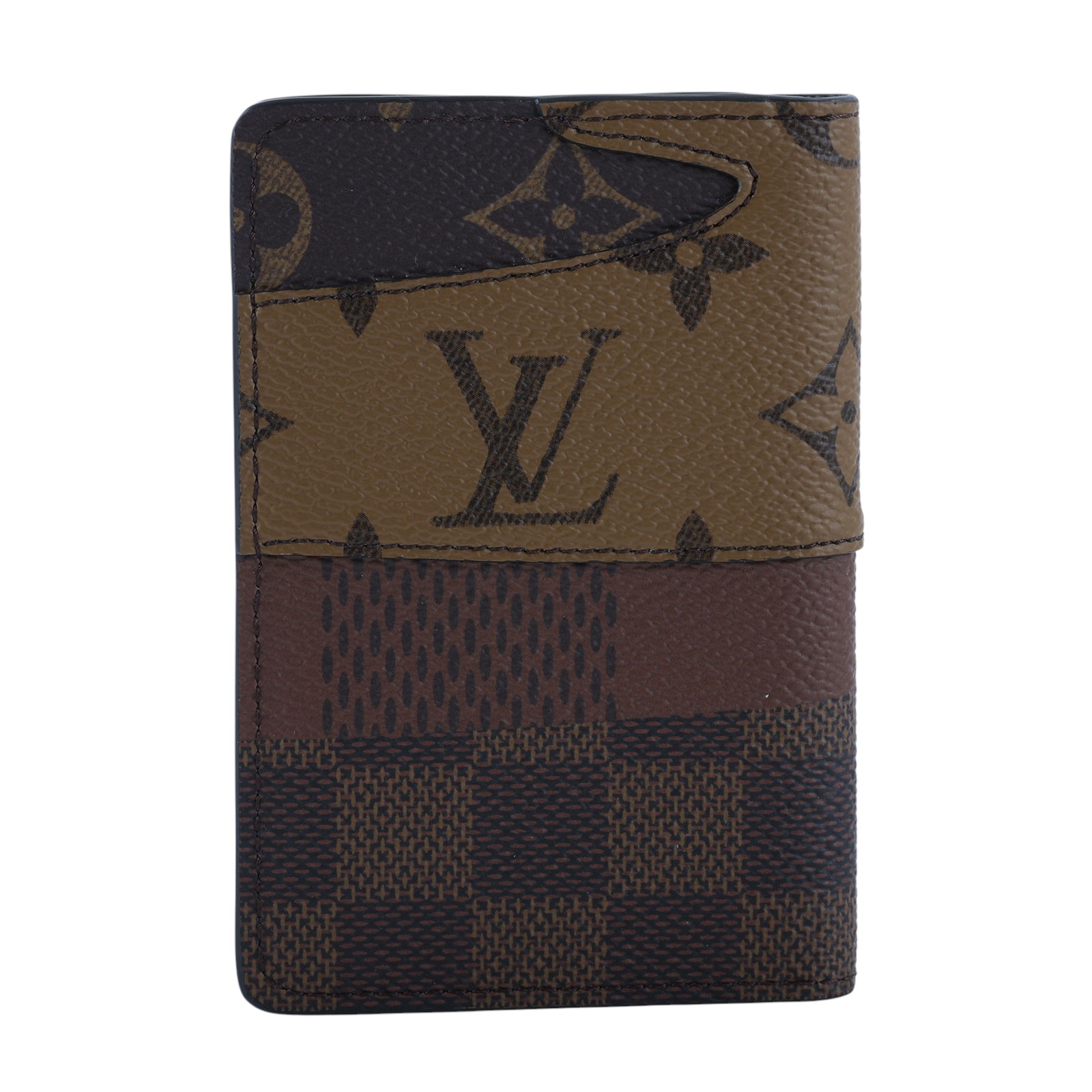 路易威登 LOUIS VUITTON 袋裝萬用錢包 Landscape M26010 晶片款 棕拼原花NIGO聯名卡夾 原廠盒子/防塵袋/購買證明