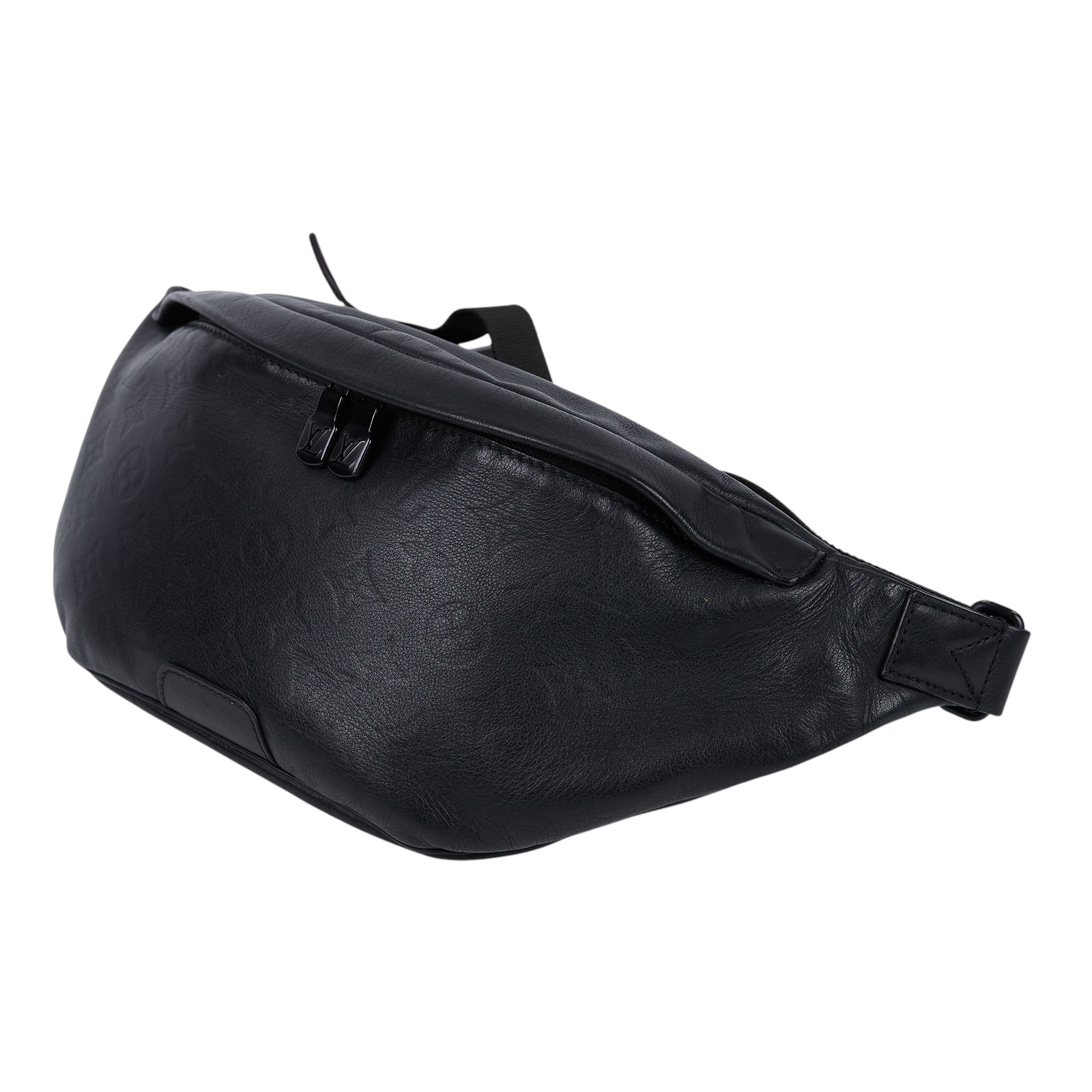 路易威登 LOUIS VUITTON Discovery 壓花小牛皮 腰包 黑色 M44388 黑壓紋DISCOVERY腰包 原廠盒子/防塵袋/購買證明/發票