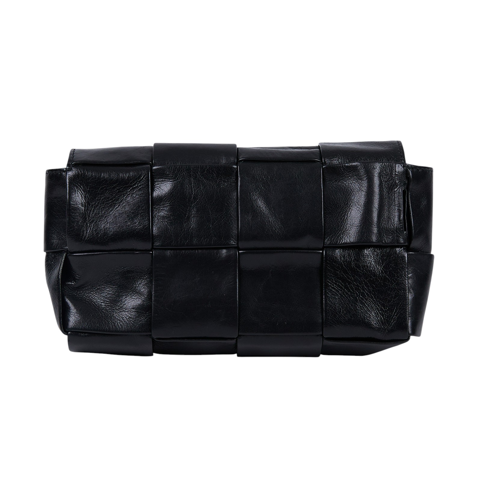 寶緹嘉 BOTTEGA VENETA Cassette 斜挎包 651053VCQ 晶片款 黑油蠟皮CASSETTE 4x2 背帶