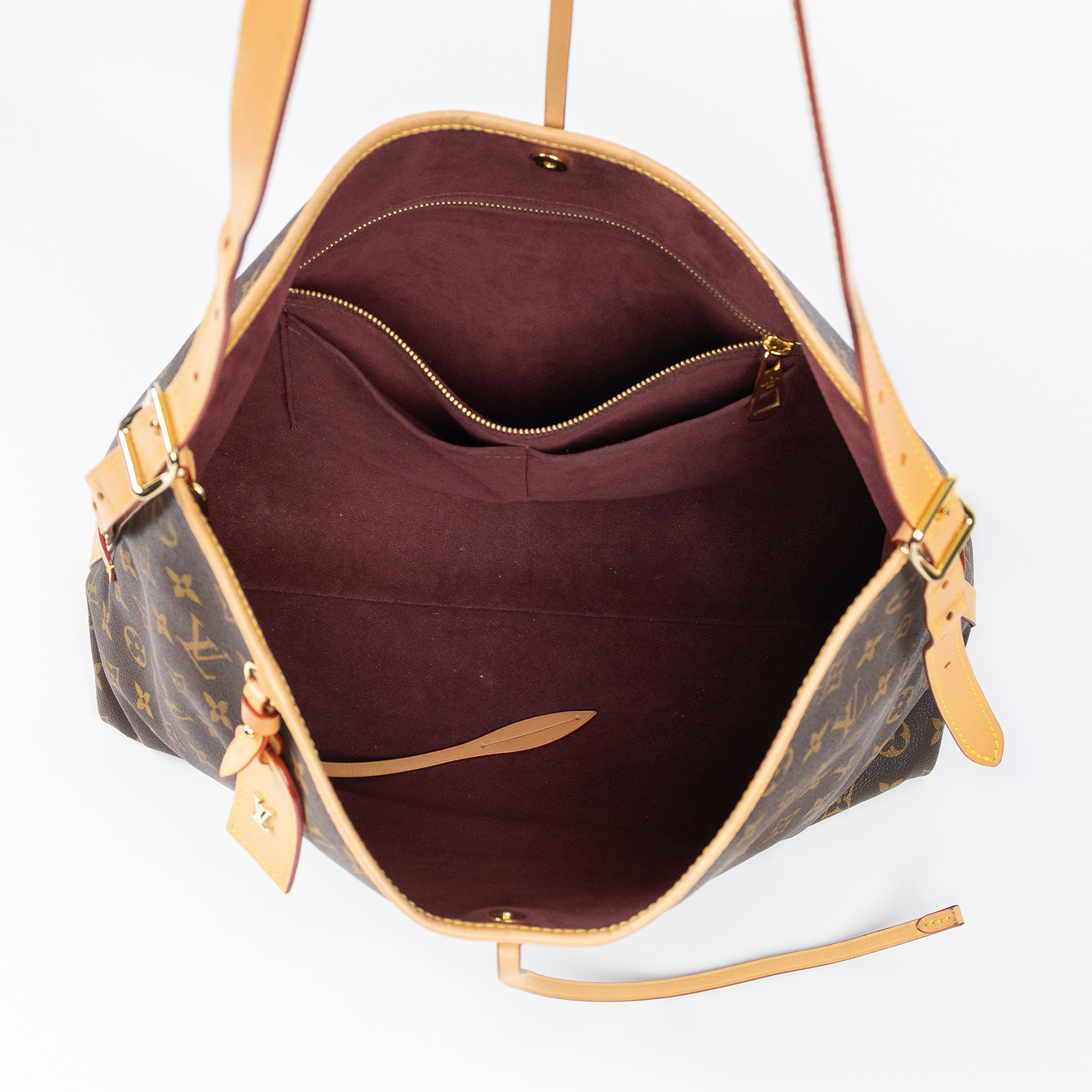 路易威登 LOUIS VUITTON CarryAll MM 原花 肩背包 M46197 晶片款 原花CARRYALL MM 吊牌/背帶