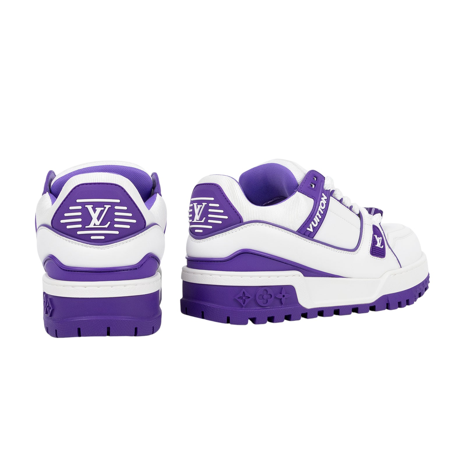 路易威登 LOUIS VUITTON LV Trainer 運動鞋 1ACPQ0 紫TRAINER MAXI #5 原廠盒子/防塵袋2/購買證明