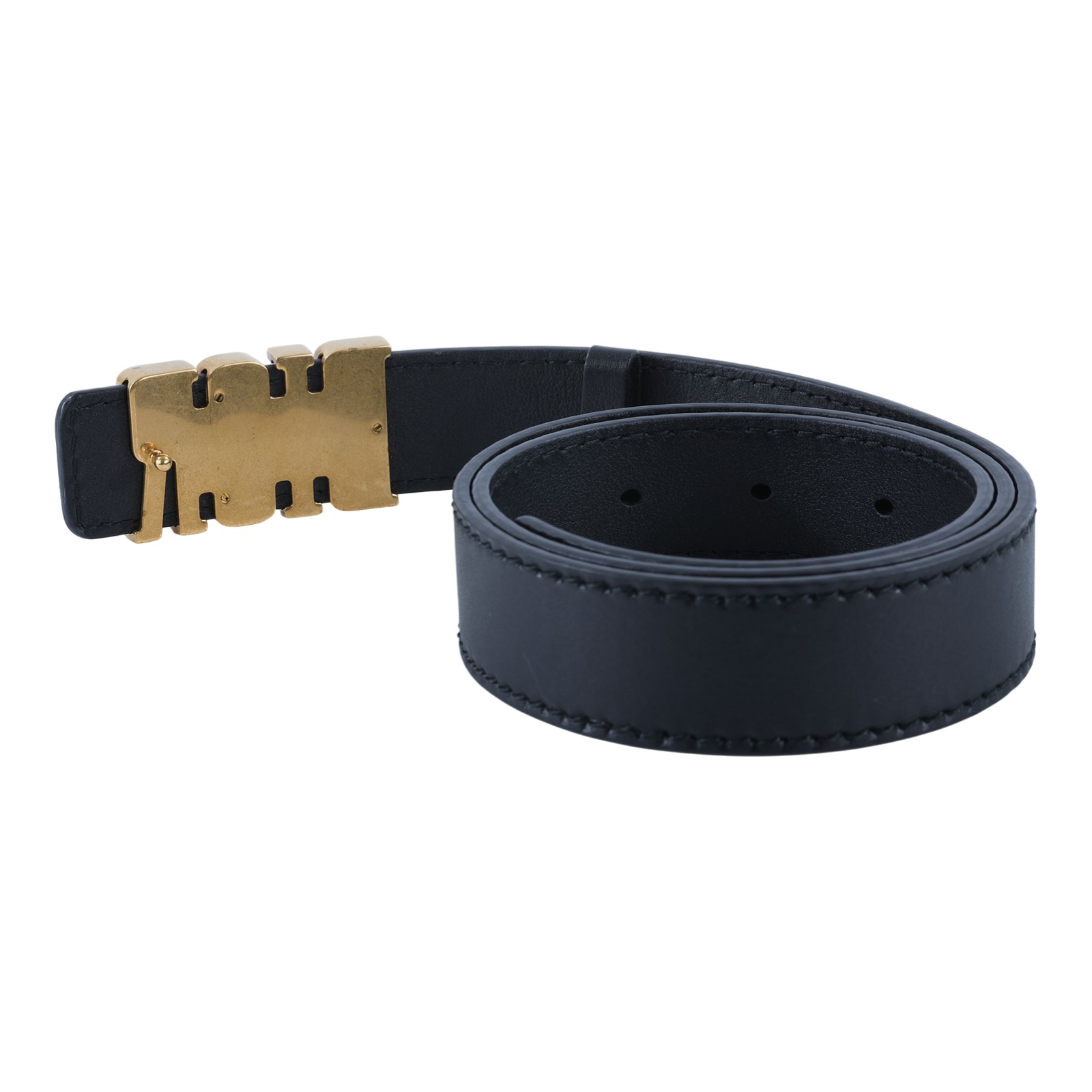 迪奧 CHRISTIAN DIOR D-Fence 皮帶 B0385CVWU_75 黑金皮帶#75 無附屬品