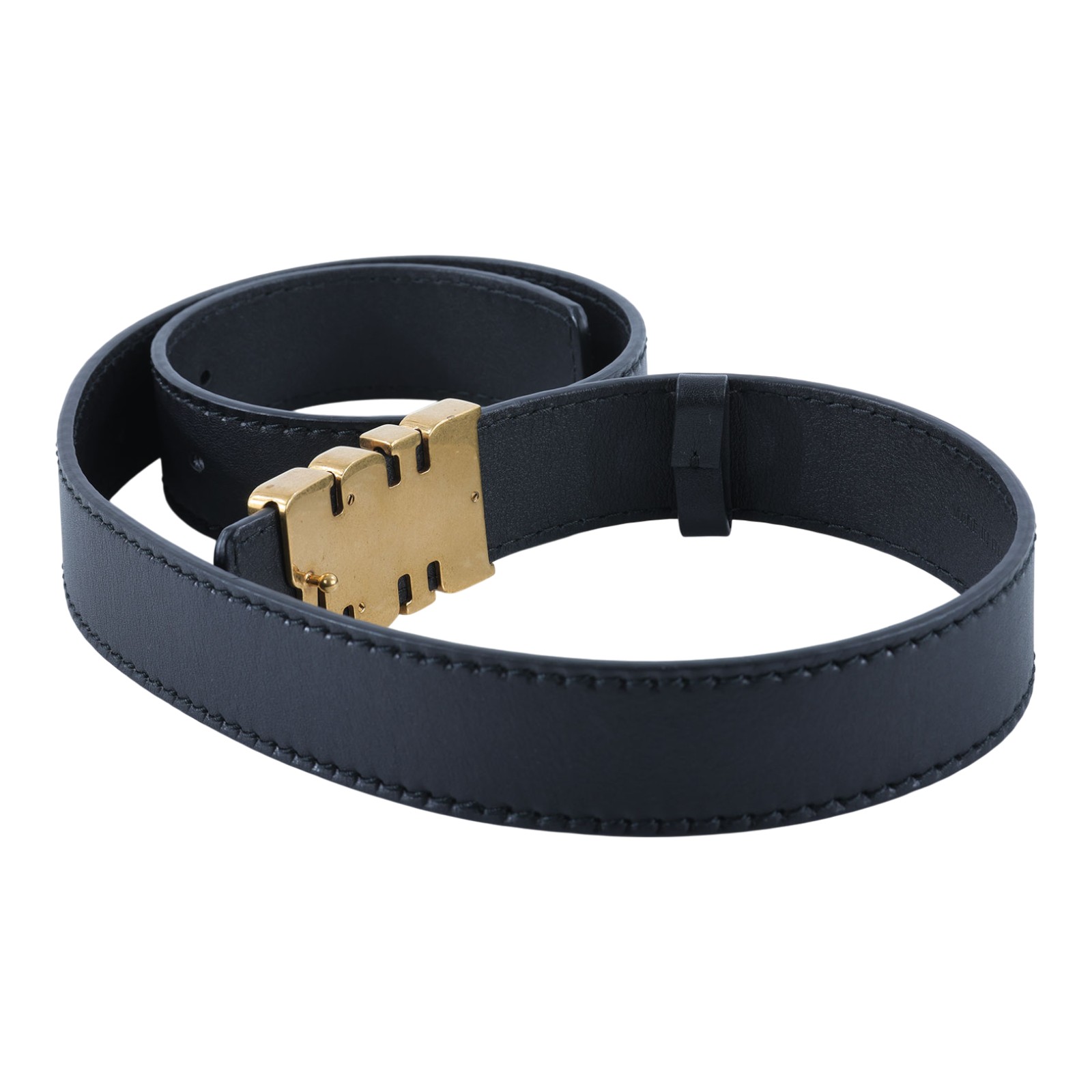 迪奧 CHRISTIAN DIOR D-Fence 皮帶 B0385CVWU_75 黑金皮帶#75 無附屬品