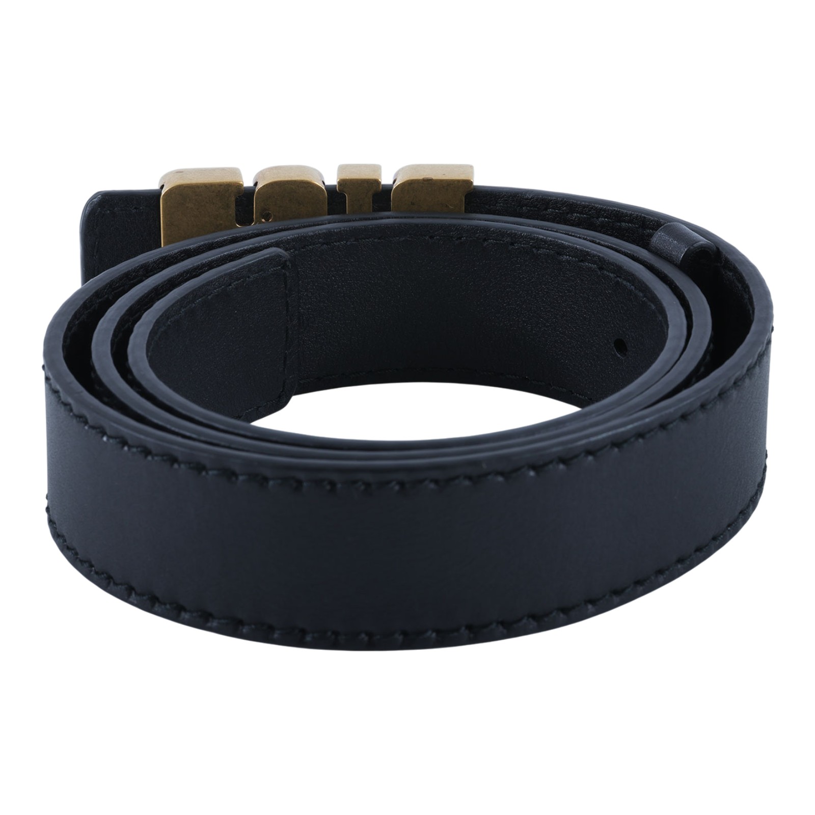 迪奧 CHRISTIAN DIOR D-Fence 皮帶 B0385CVWU_75 黑金皮帶#75 無附屬品