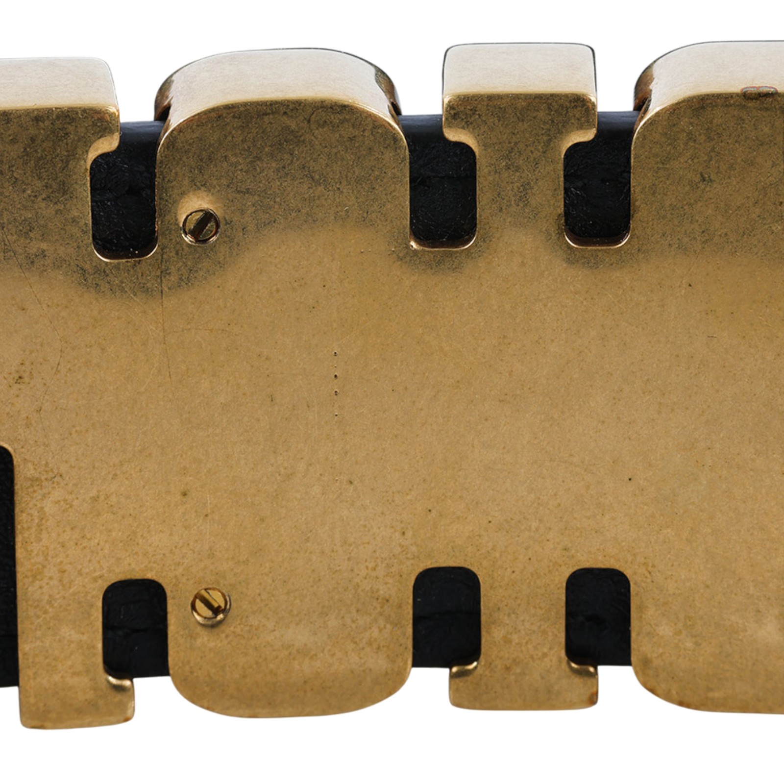 迪奧 CHRISTIAN DIOR D-Fence 皮帶 B0385CVWU_75 黑金皮帶#75 無附屬品