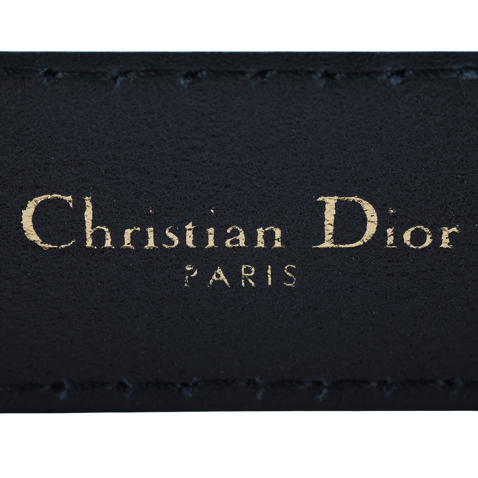 迪奧 CHRISTIAN DIOR D-Fence 皮帶 B0385CVWU_75 黑金皮帶#75 無附屬品