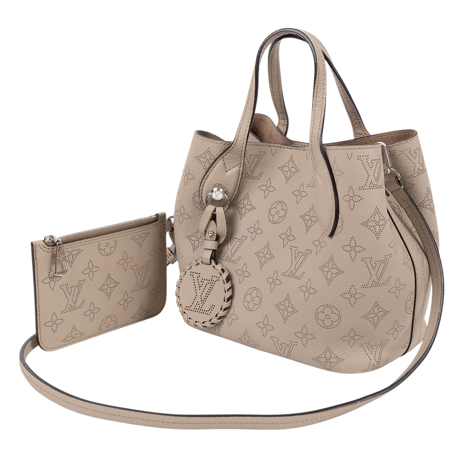 路易威登 LOUIS VUITTON Blossom PM 手提袋 灰色 M21849 晶片款  原廠盒子/防塵袋/背帶/內袋/吊牌/購買證明