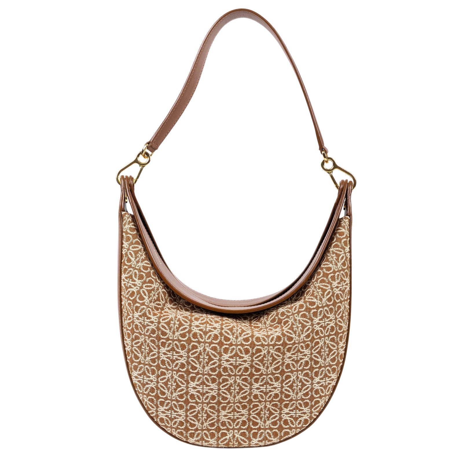羅意威 LOEWE Luna 手袋 小型 A923PL9X01 焦糖帆布LUNA半月包 防塵袋/背帶
