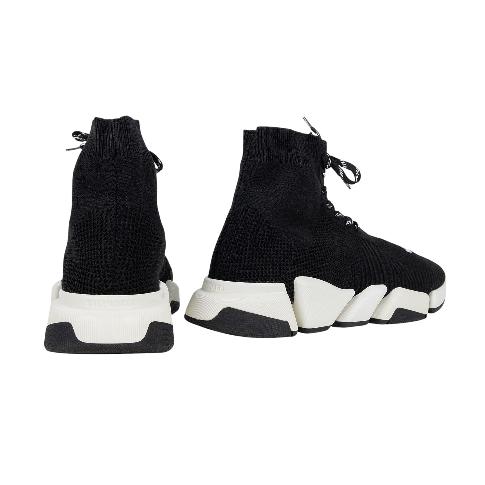 巴黎世家 BALENCIAGA Speed 2.0 Lace Up 運動鞋 617258W1702_45 黑白襪套球鞋#USA12 無附屬品