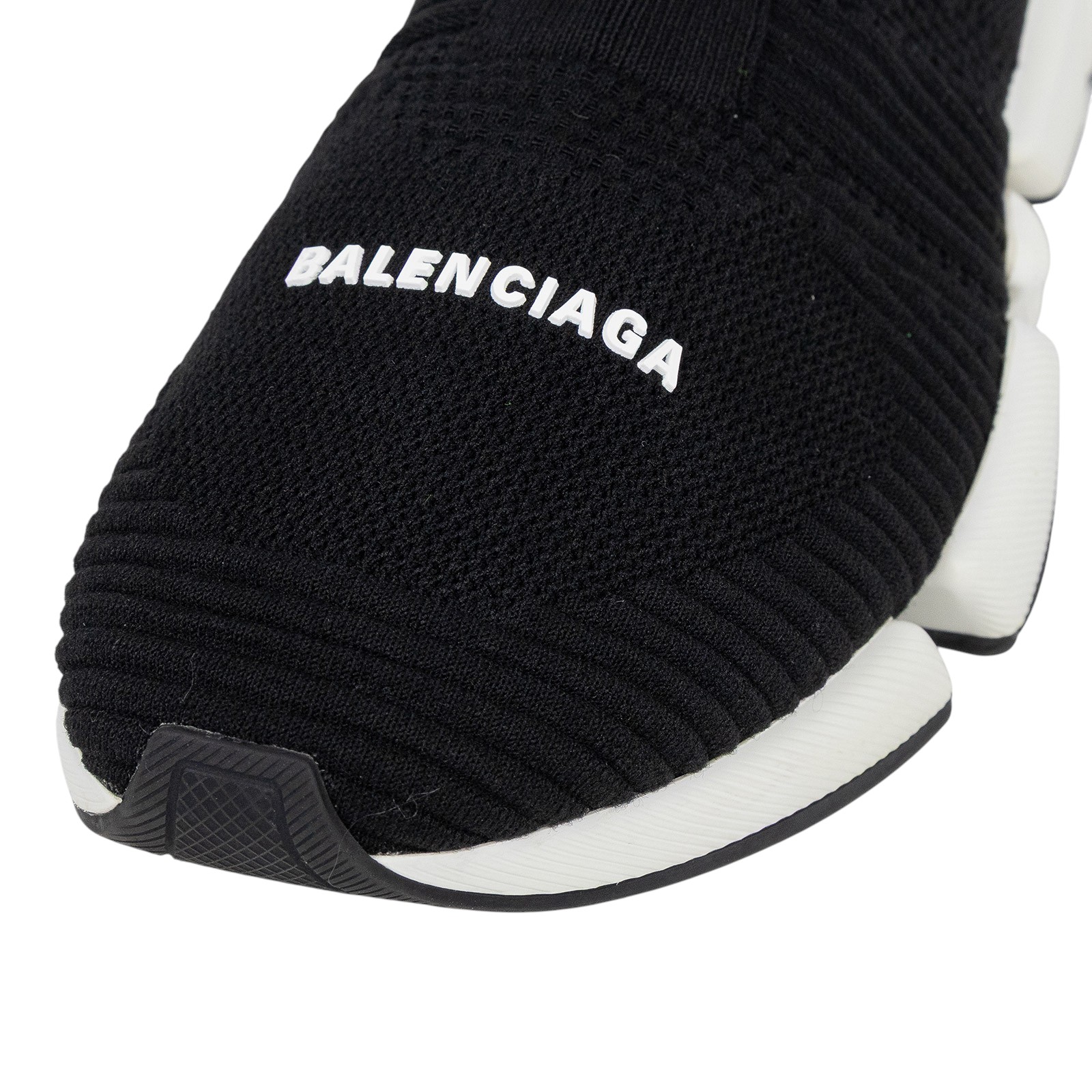 巴黎世家 BALENCIAGA Speed 2.0 Lace Up 運動鞋 617258W1702_45 黑白襪套球鞋#USA12 無附屬品