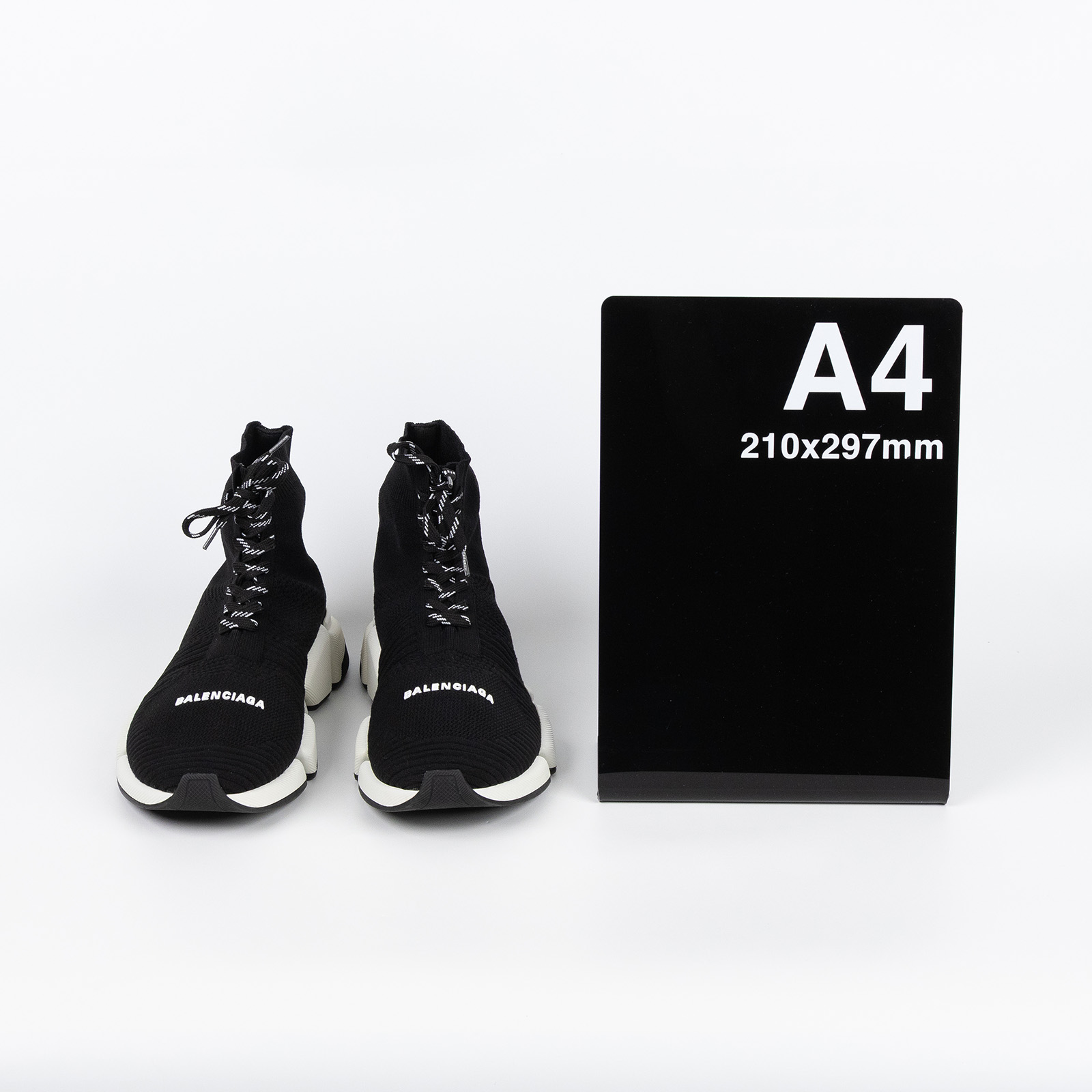 巴黎世家 BALENCIAGA Speed 2.0 Lace Up 運動鞋 617258W1702_45 黑白襪套球鞋#USA12 無附屬品