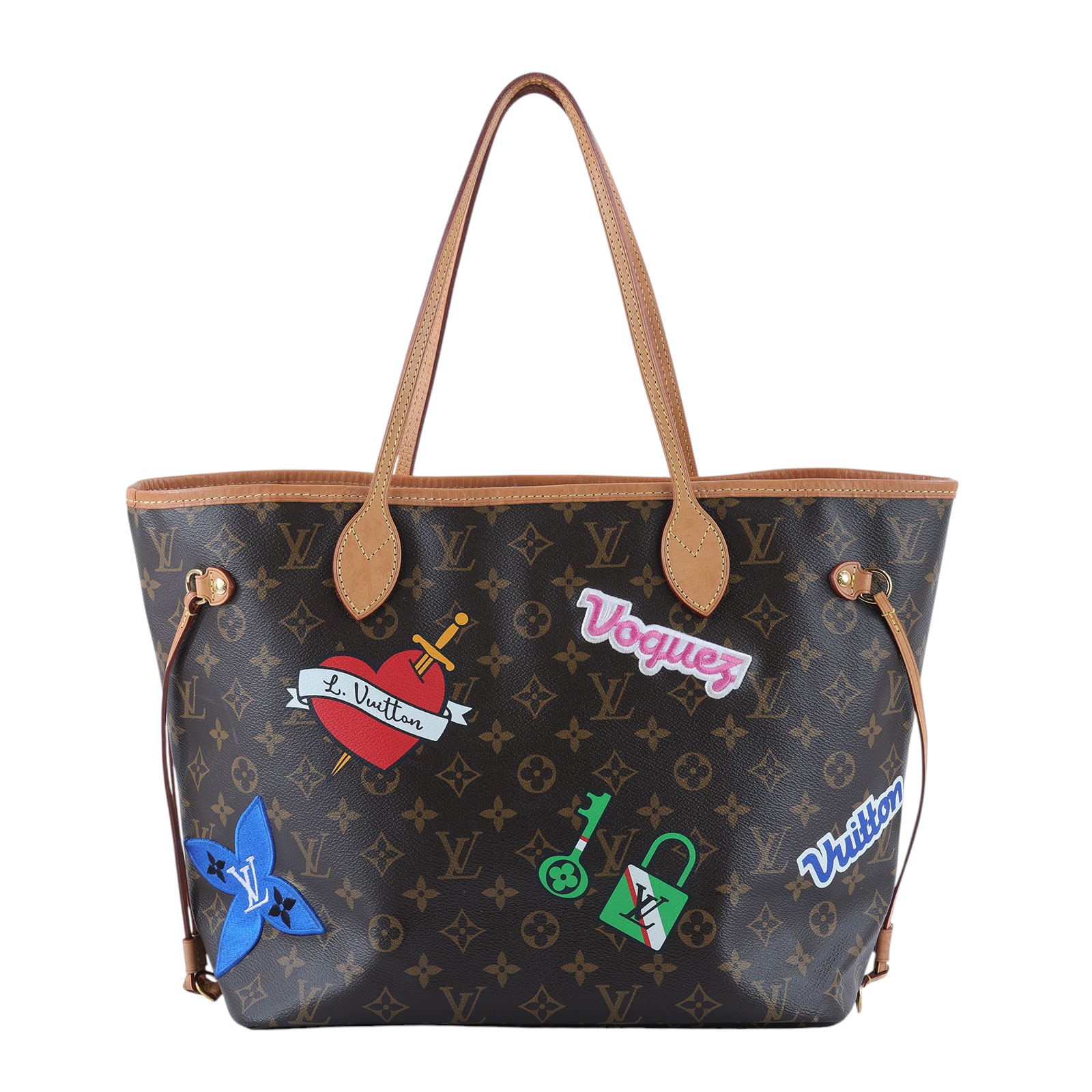路易威登 LOUIS VUITTON Neverfull MM 托特包 M43988 原花拼貼NEVERFULL MM 內袋