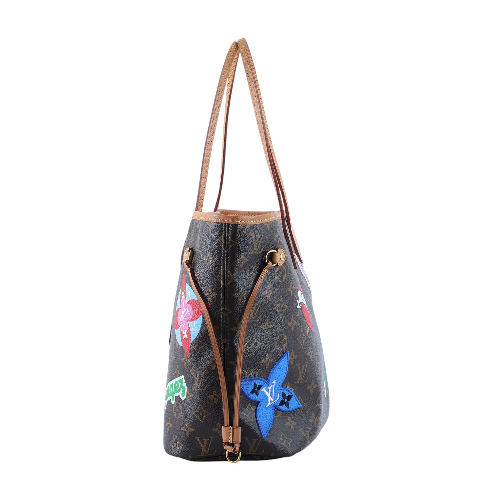 路易威登 LOUIS VUITTON Neverfull MM 托特包 M43988 原花拼貼NEVERFULL MM 內袋