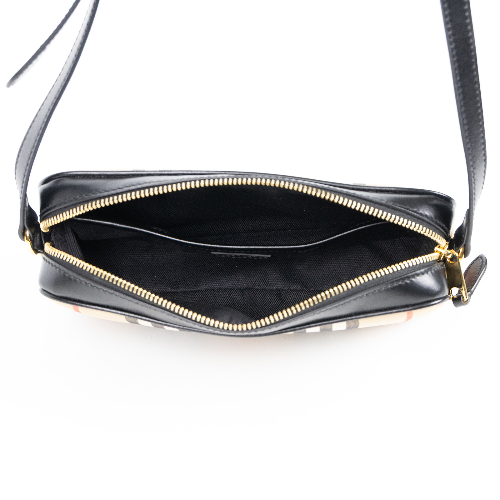 博柏利 BURBERRY Elongated 相機包 8020725 格紋肩背包 防塵袋