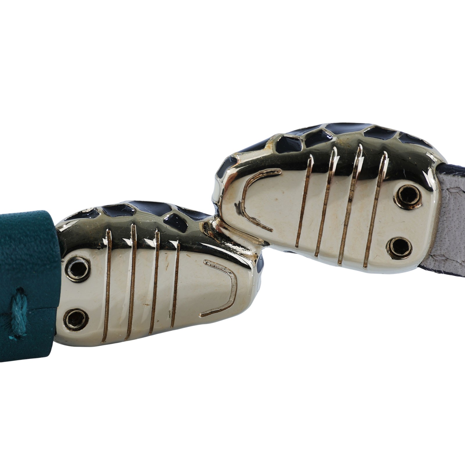 寶格麗 BVLGARI Serpenti Forever 手鍊 39997_S 綠蛇頭雙圈手環 原廠盒子/保證卡