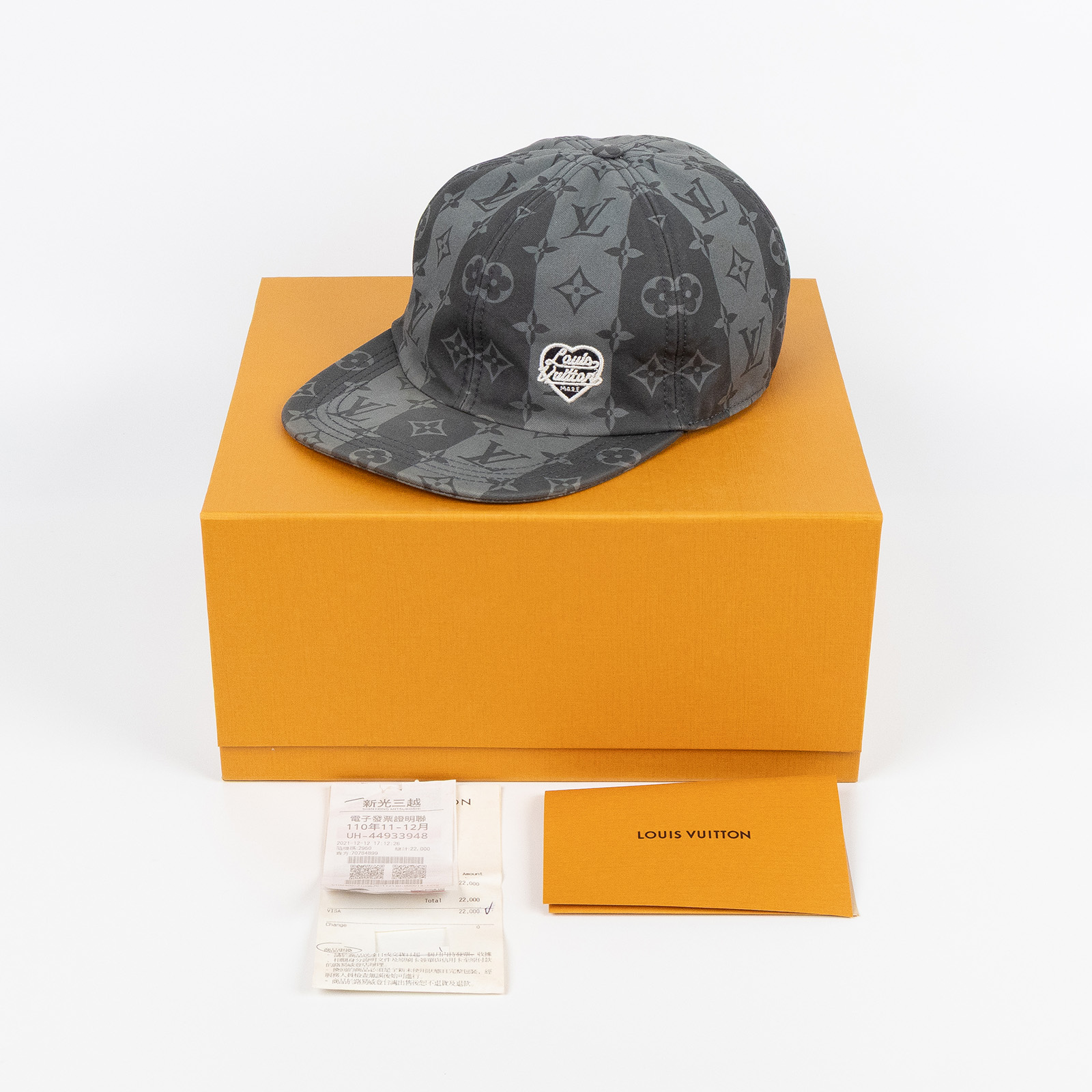 路易威登 LOUIS VUITTON Nigo 聯名 LV Made Logo 棒球帽 MP3259 黑綠原花NIGO聯名帽#L 原廠盒子/購買證明/發票