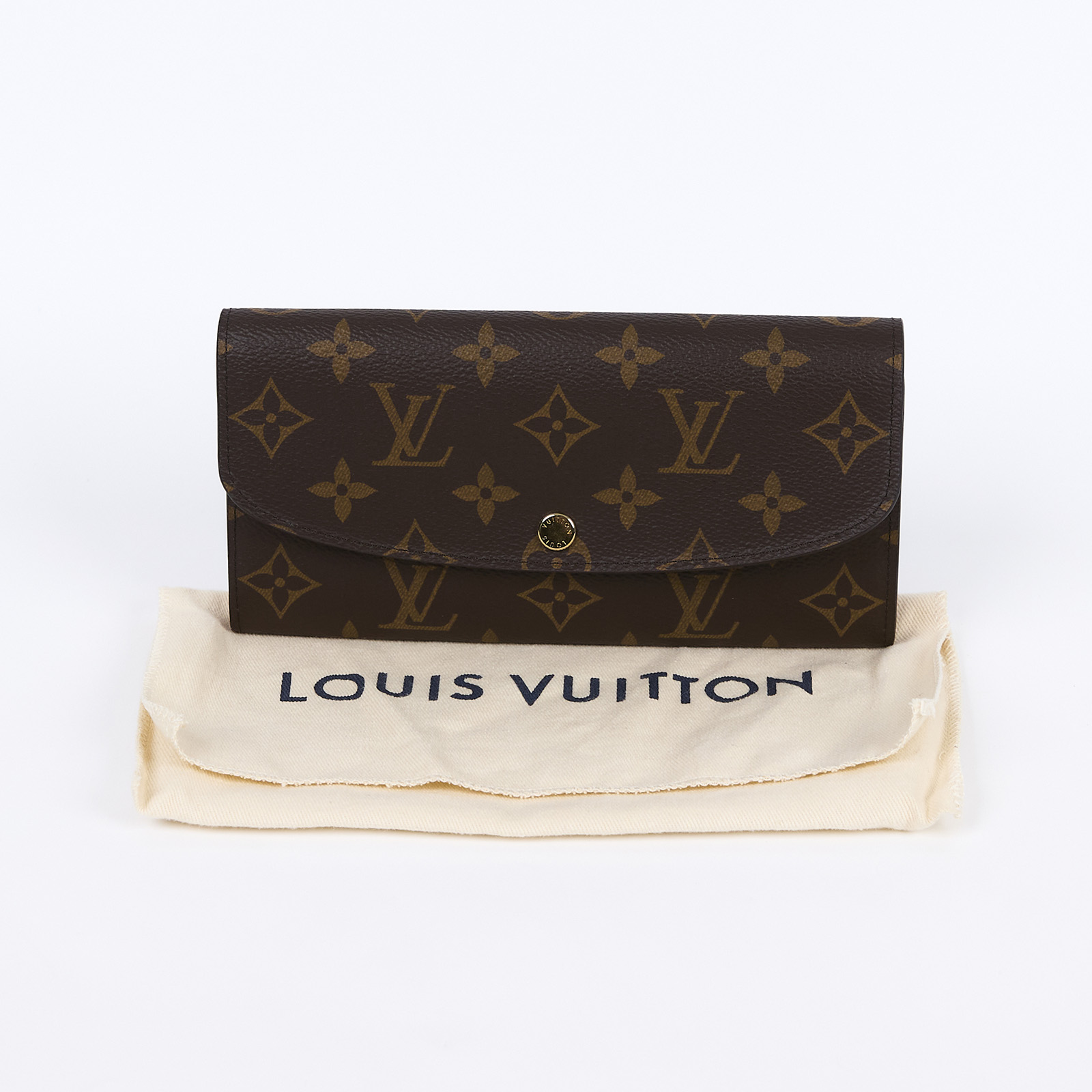 路易威登 LOUIS VUITTON Emilie 長夾 經典帆布 芭蕾粉色 M61289 晶片款 原花Emilie信封長夾 防塵袋