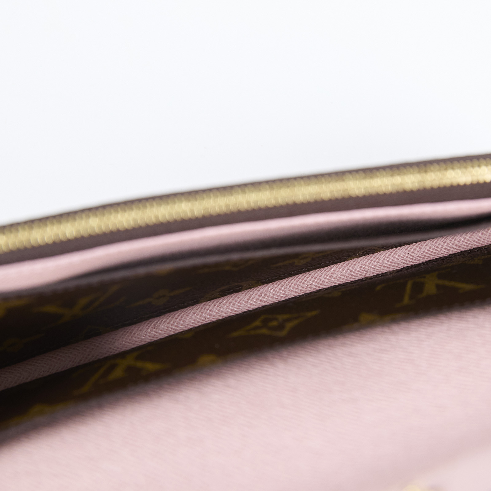 路易威登 LOUIS VUITTON Emilie 長夾 經典帆布 芭蕾粉色 M61289 晶片款 原花Emilie信封長夾 防塵袋