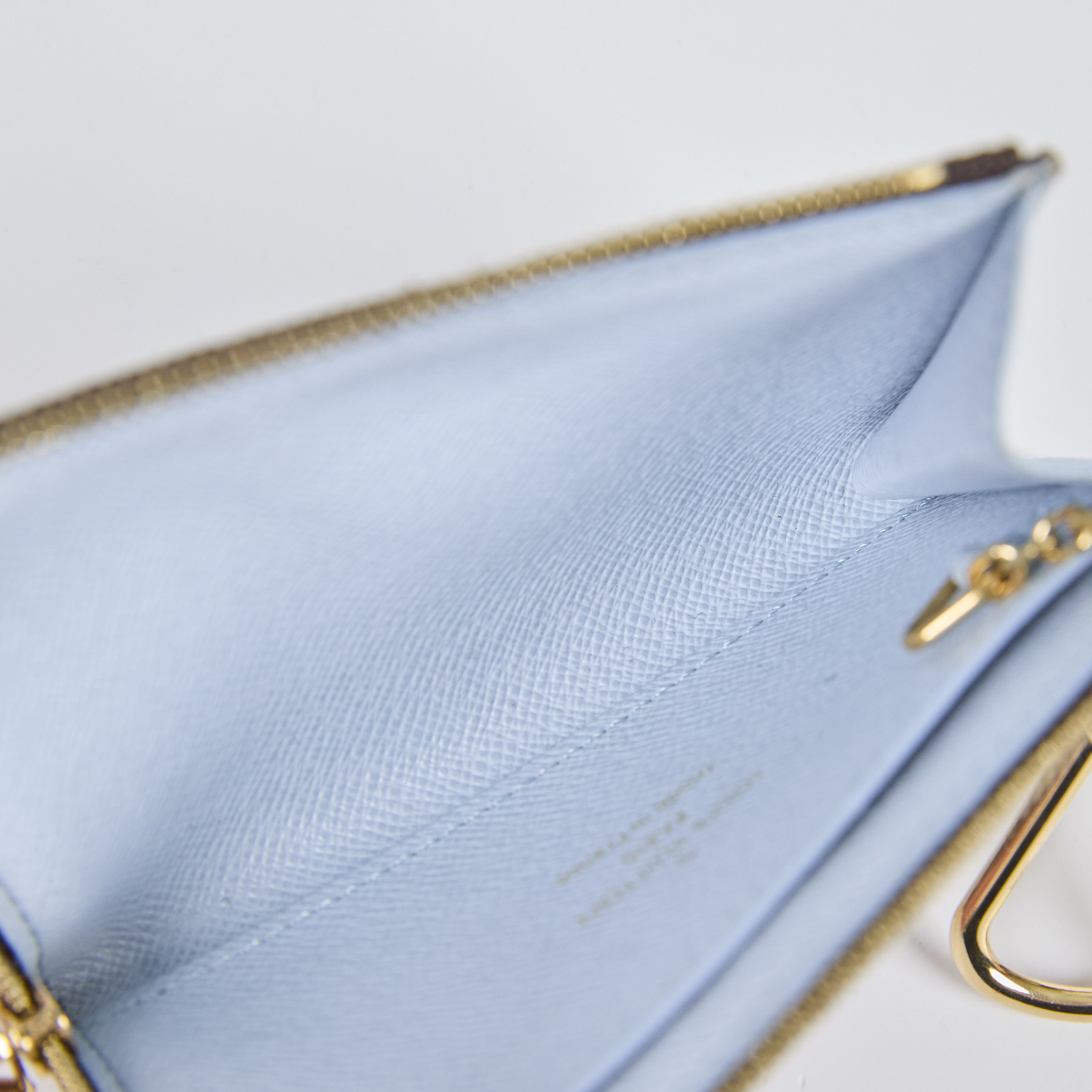 路易威登 LOUIS VUITTON Noa 鑰匙包 藍色 M83612 晶片款 原花內拼淺藍鑰匙扣零錢包 原廠盒子/防塵袋