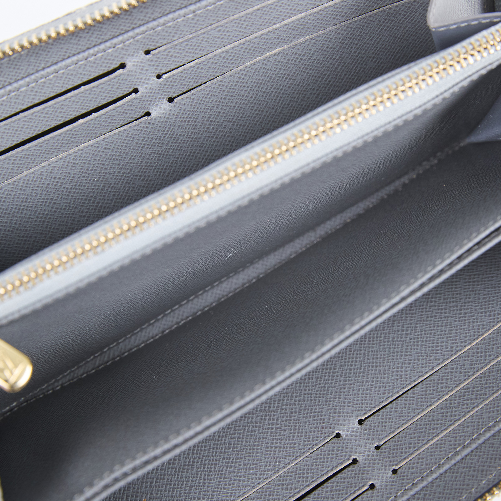 路易威登 LOUIS VUITTON 拉鏈錢包 Nautical 系列 M13214 晶片款 灰藍牛仔拉鍊長夾 原廠盒子/防塵袋