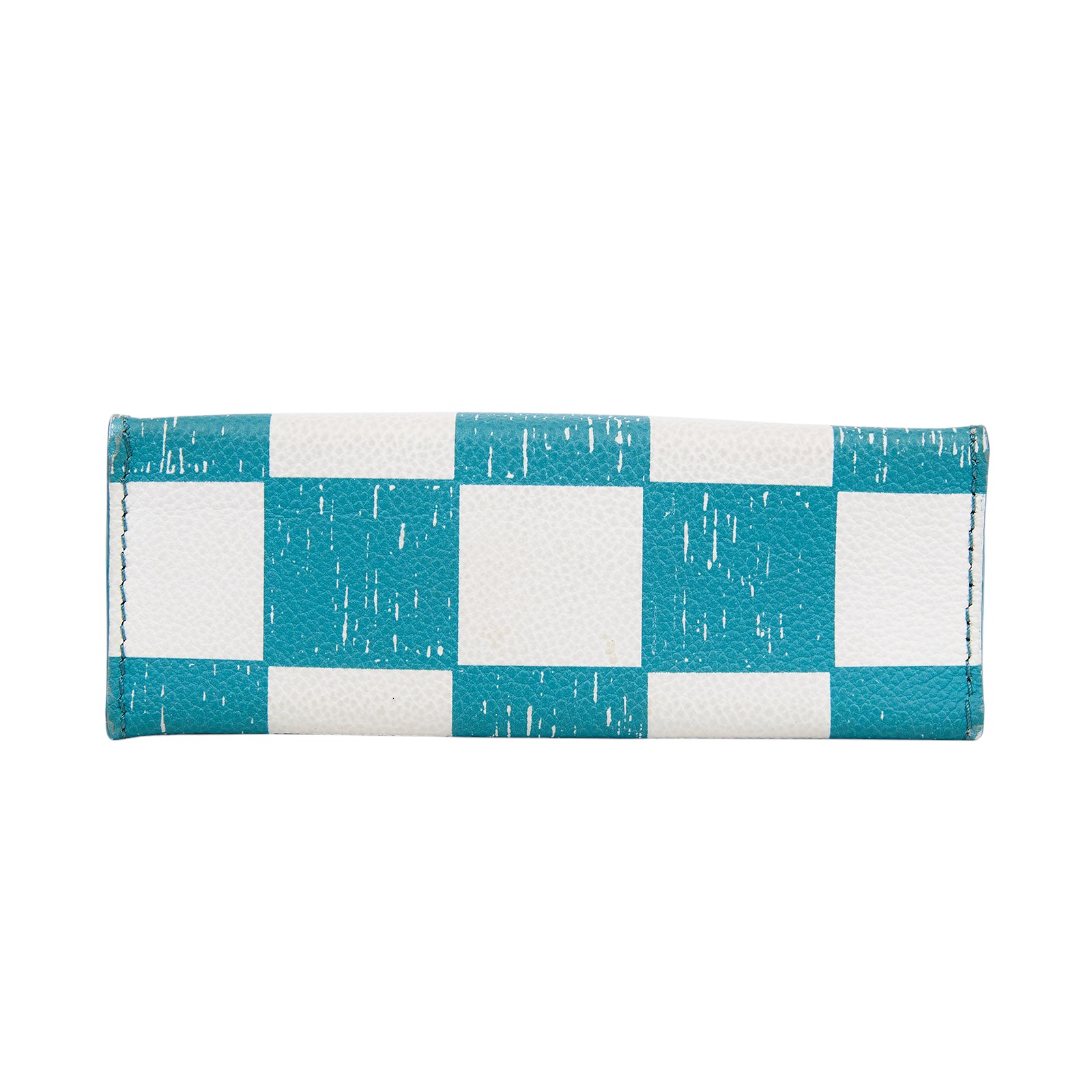 路易威登 LOUIS VUITTON Sac Plat 手提 鏈條包 N60495 晶片款 藍白棋盤格Sac Plat XS 防塵袋/背帶/購買證明