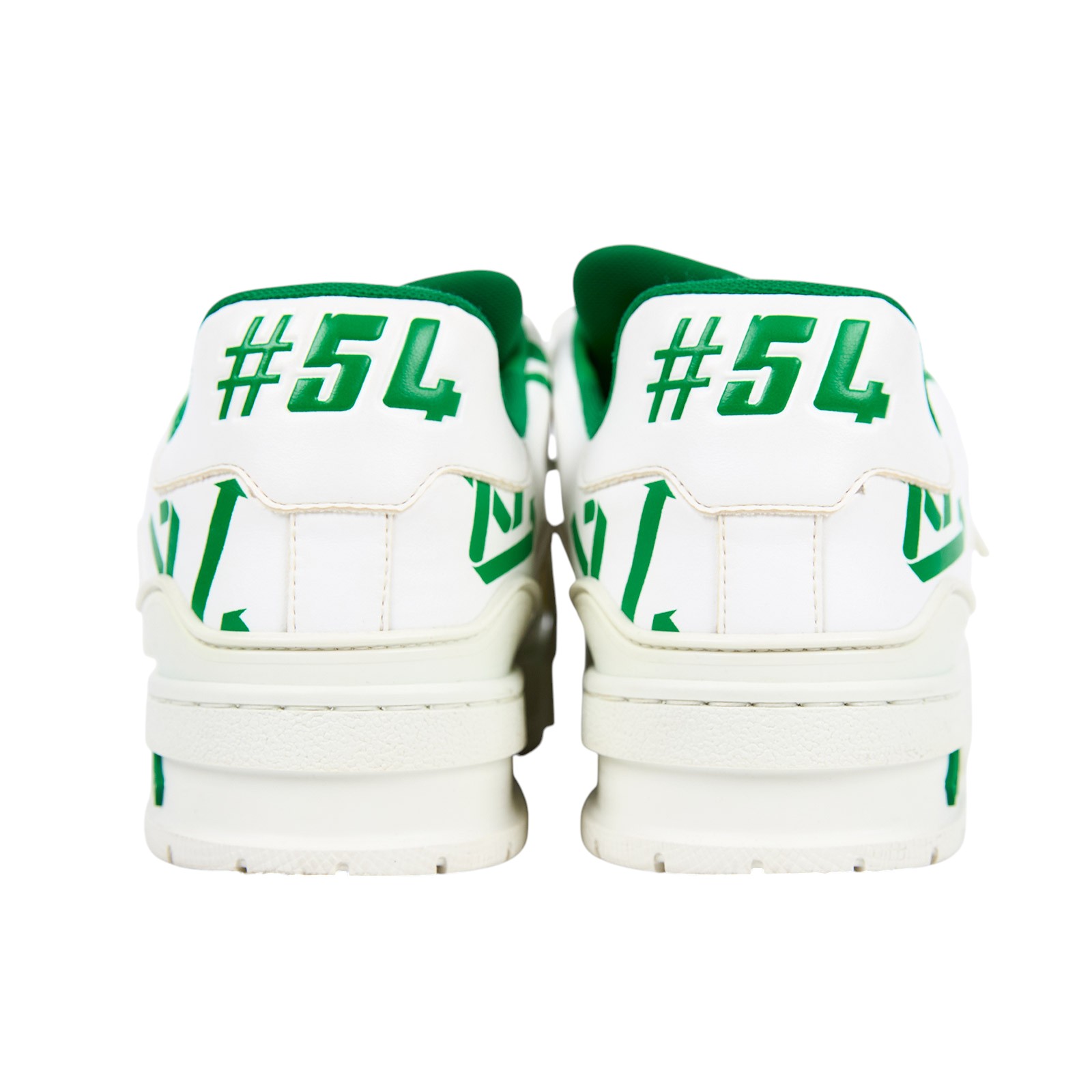 路易威登 LOUIS VUITTON LV Trainer 運動鞋 1AAGX8 白綠TRAINER運動鞋#4 原廠盒子/購買證明