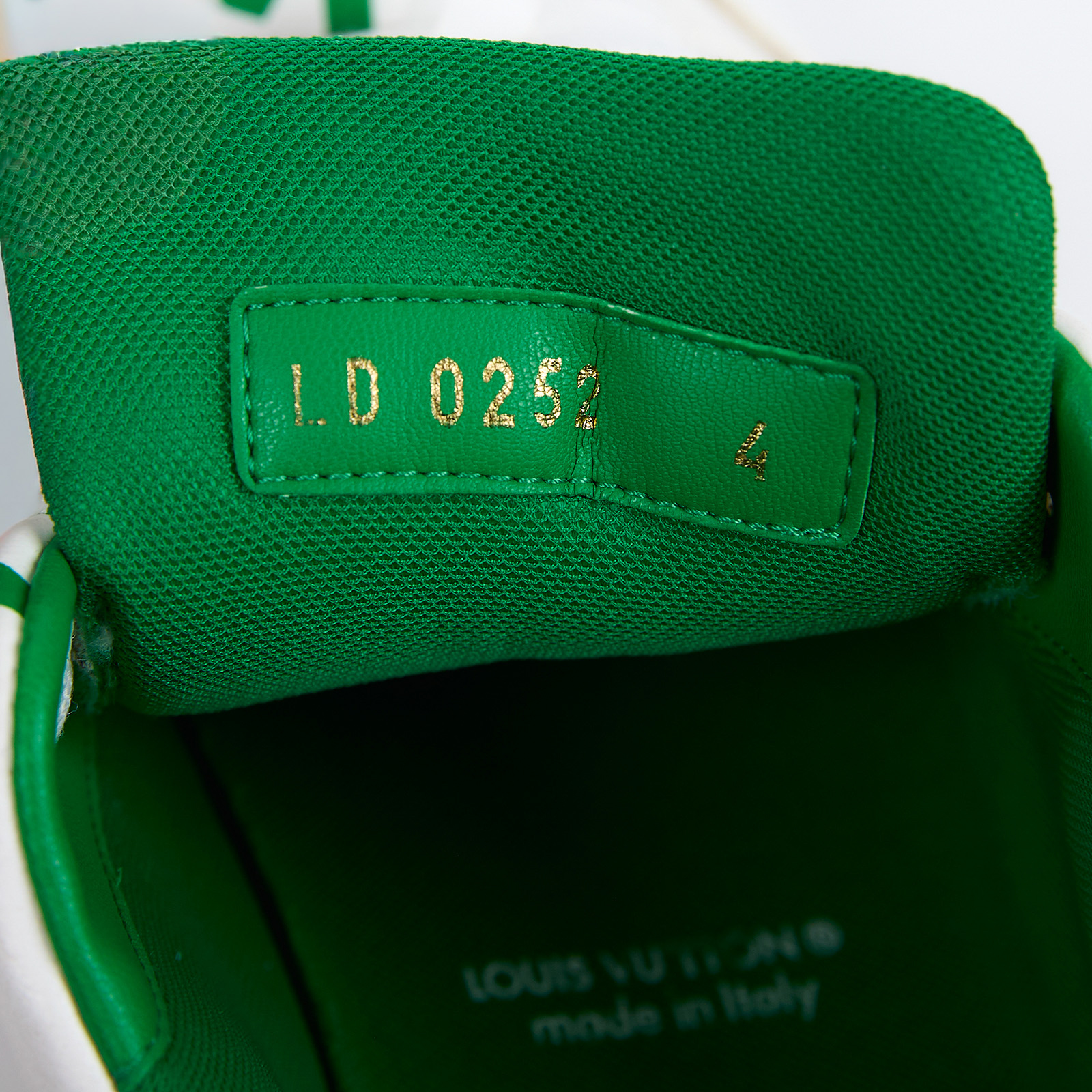 路易威登 LOUIS VUITTON LV Trainer 運動鞋 1AAGX8 白綠TRAINER運動鞋#4 原廠盒子/購買證明