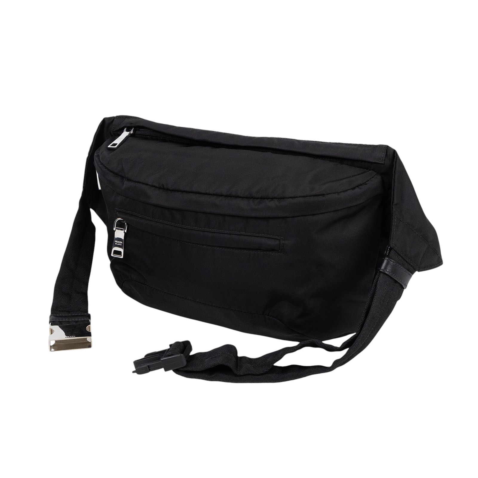 普拉達 PRADA 尼龍 腰包  黑尼龍腰包 無附屬品