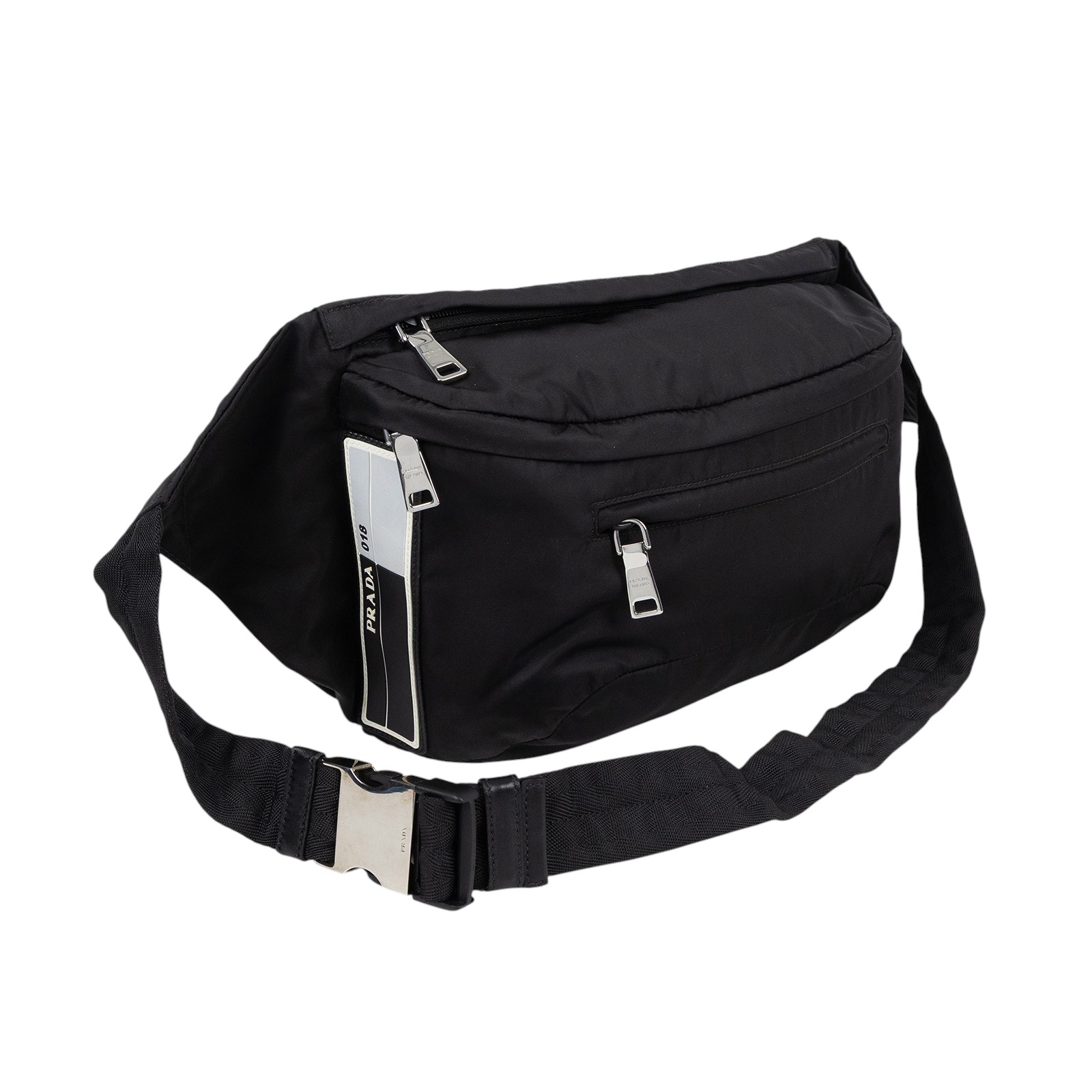 普拉達 PRADA 尼龍 腰包  黑尼龍腰包 無附屬品