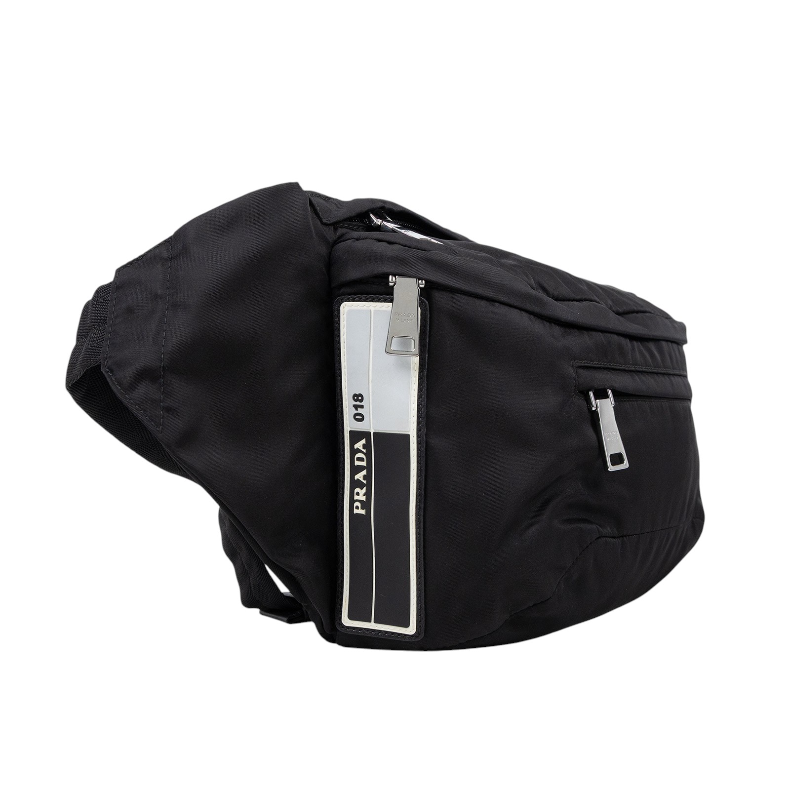 普拉達 PRADA 尼龍 腰包  黑尼龍腰包 無附屬品