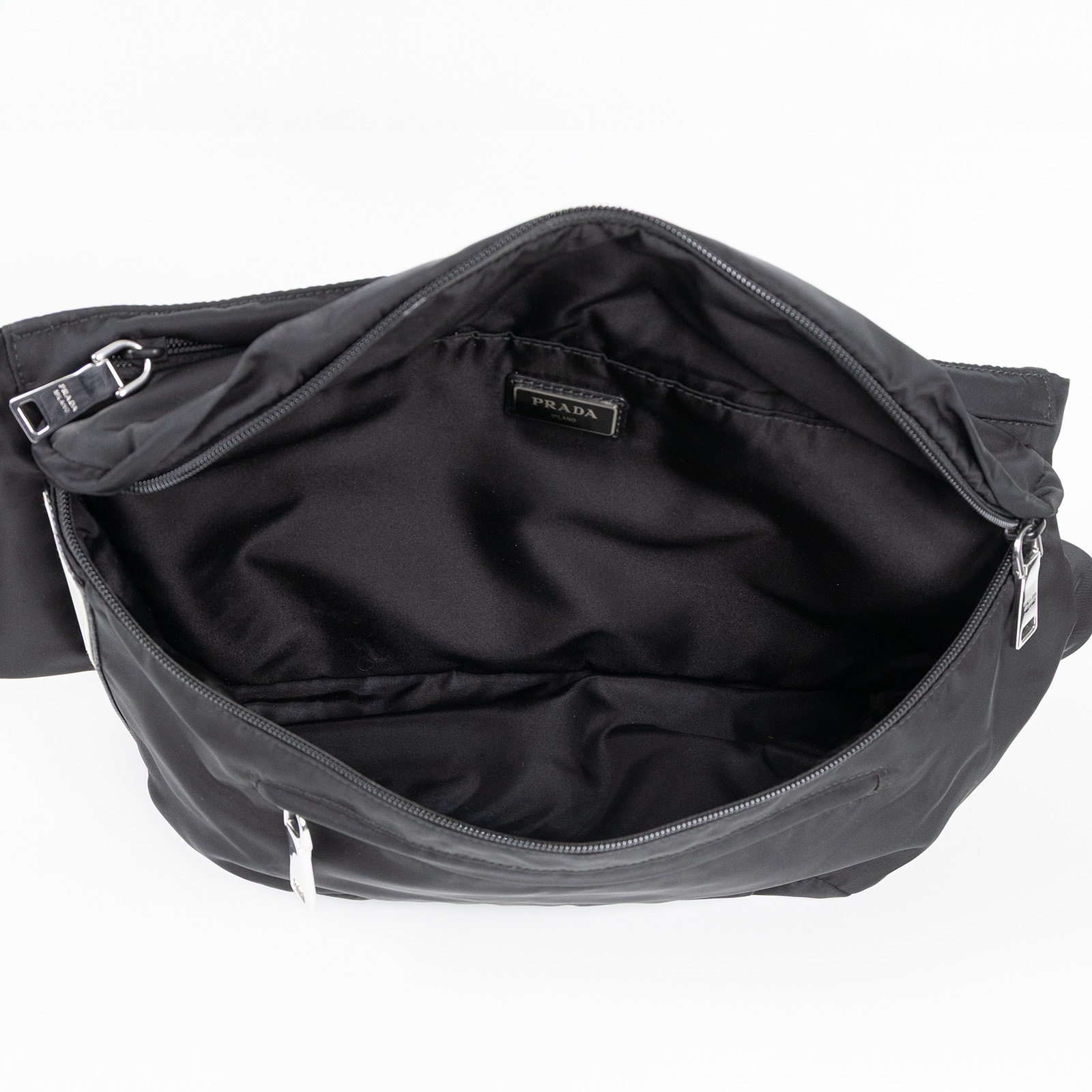 普拉達 PRADA 尼龍 腰包  黑尼龍腰包 無附屬品