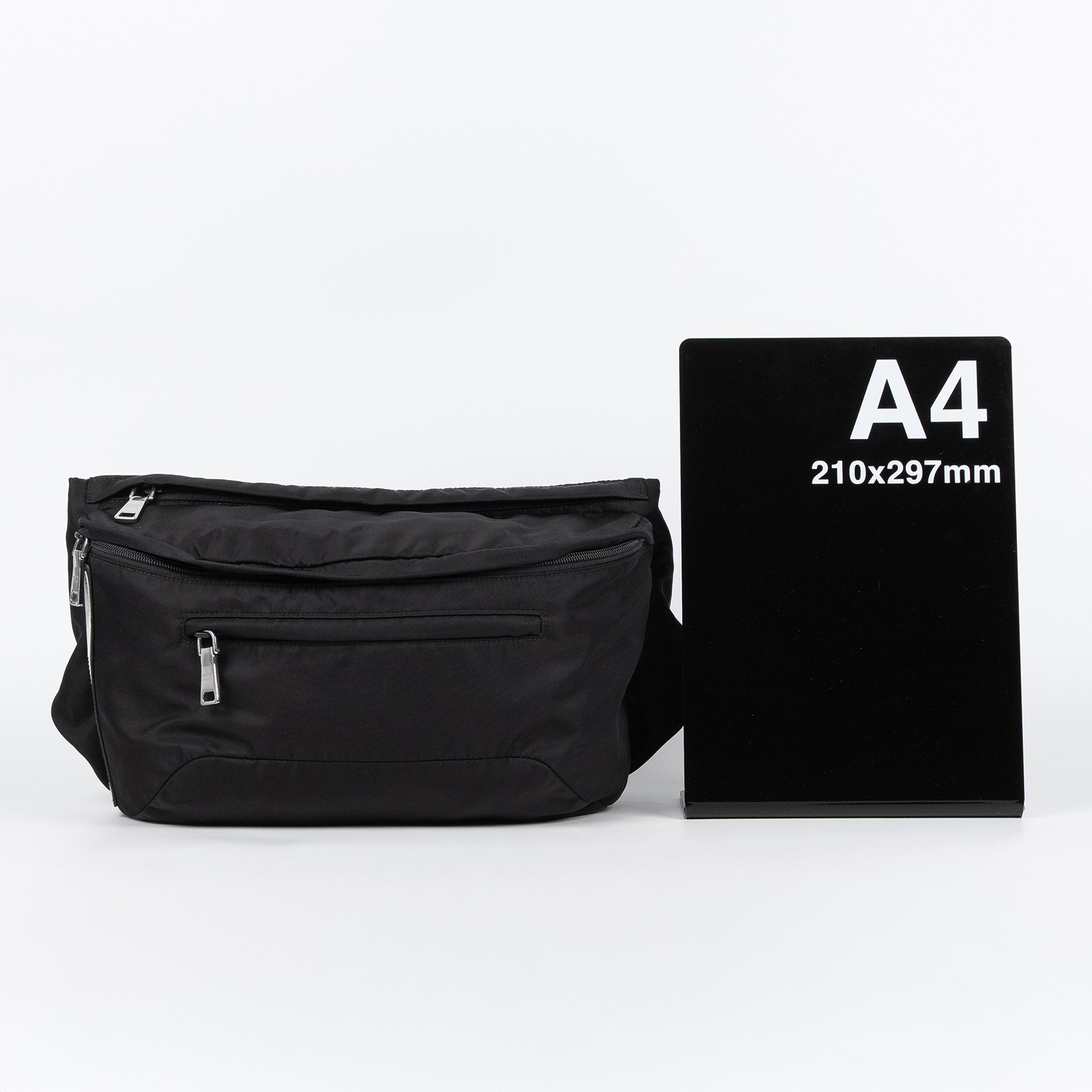 普拉達 PRADA 尼龍 腰包  黑尼龍腰包 無附屬品