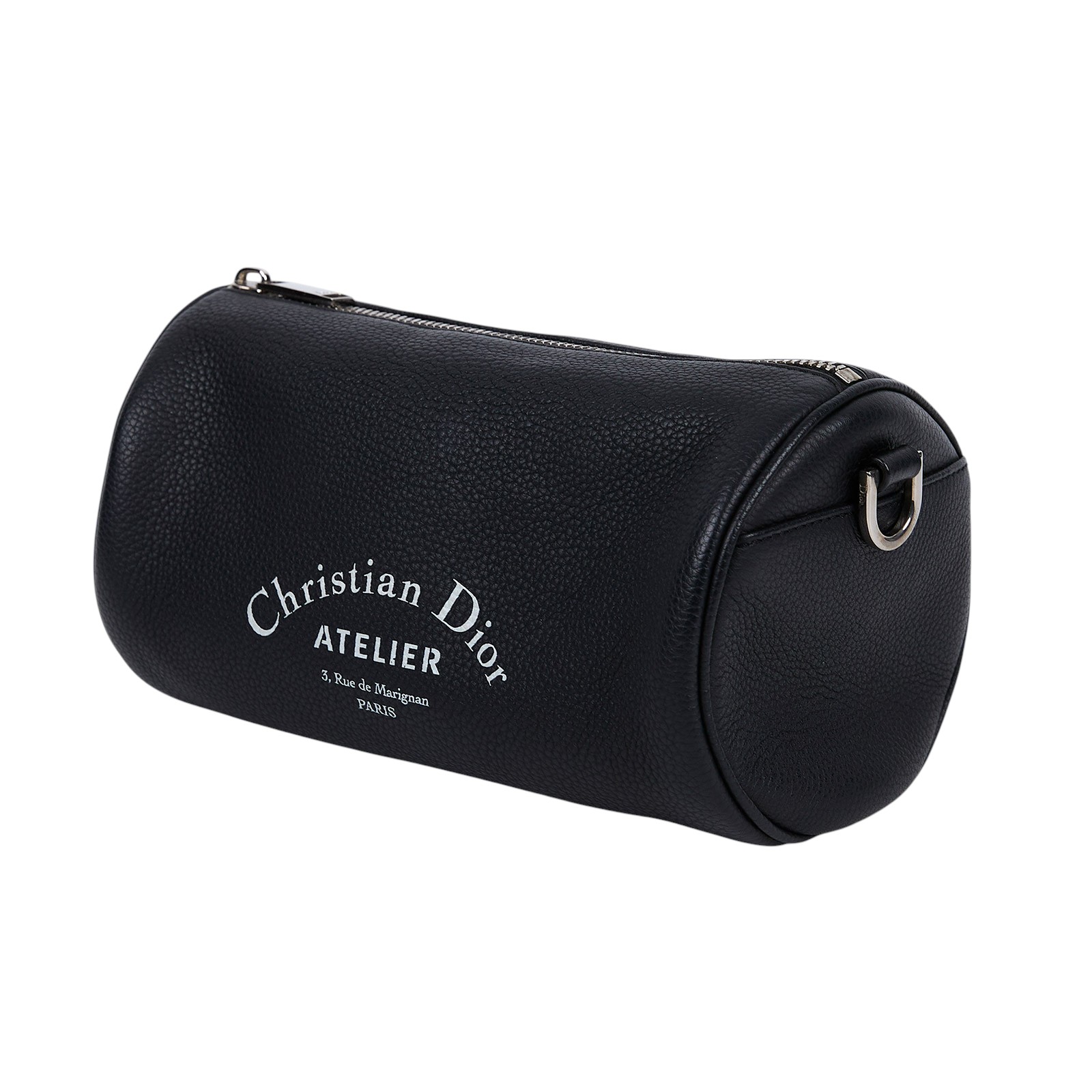 迪奧 CHRISTIAN DIOR Roller Bag 斜背包 滾筒包 1ATPO061XXX 黑ROLLER圓筒包 防塵袋/背帶