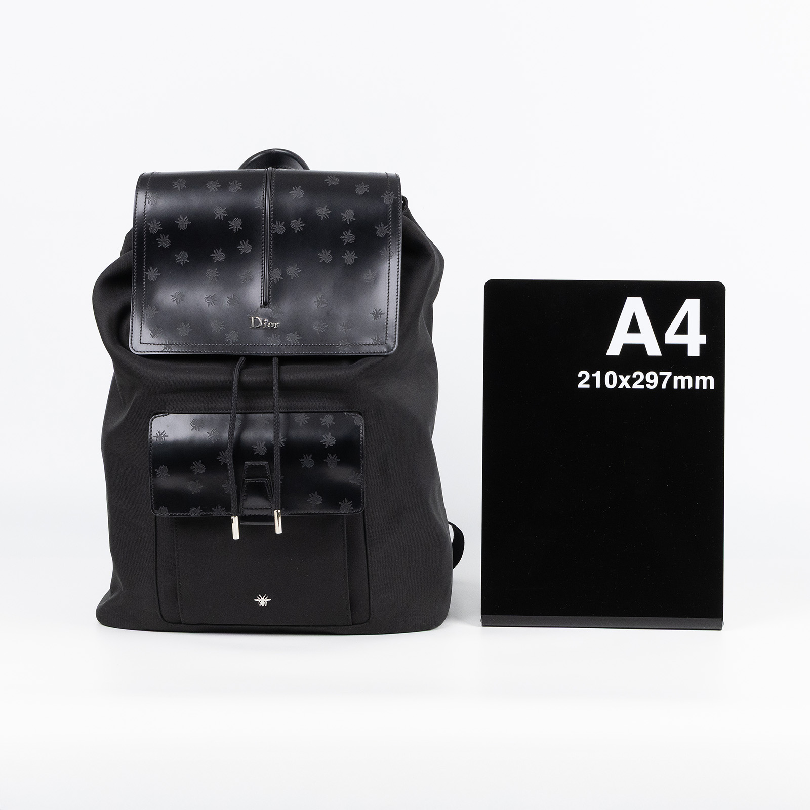 迪奧 CHRISTIAN DIOR Motion 後背包  黑帆布MOTION後背包 防塵袋